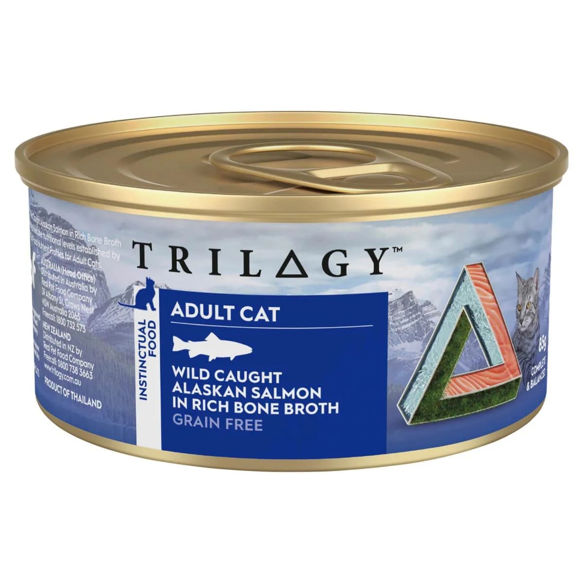 1 Trilogy Adult Salmon In Bone Broth 85g 24pk, 1 of 2