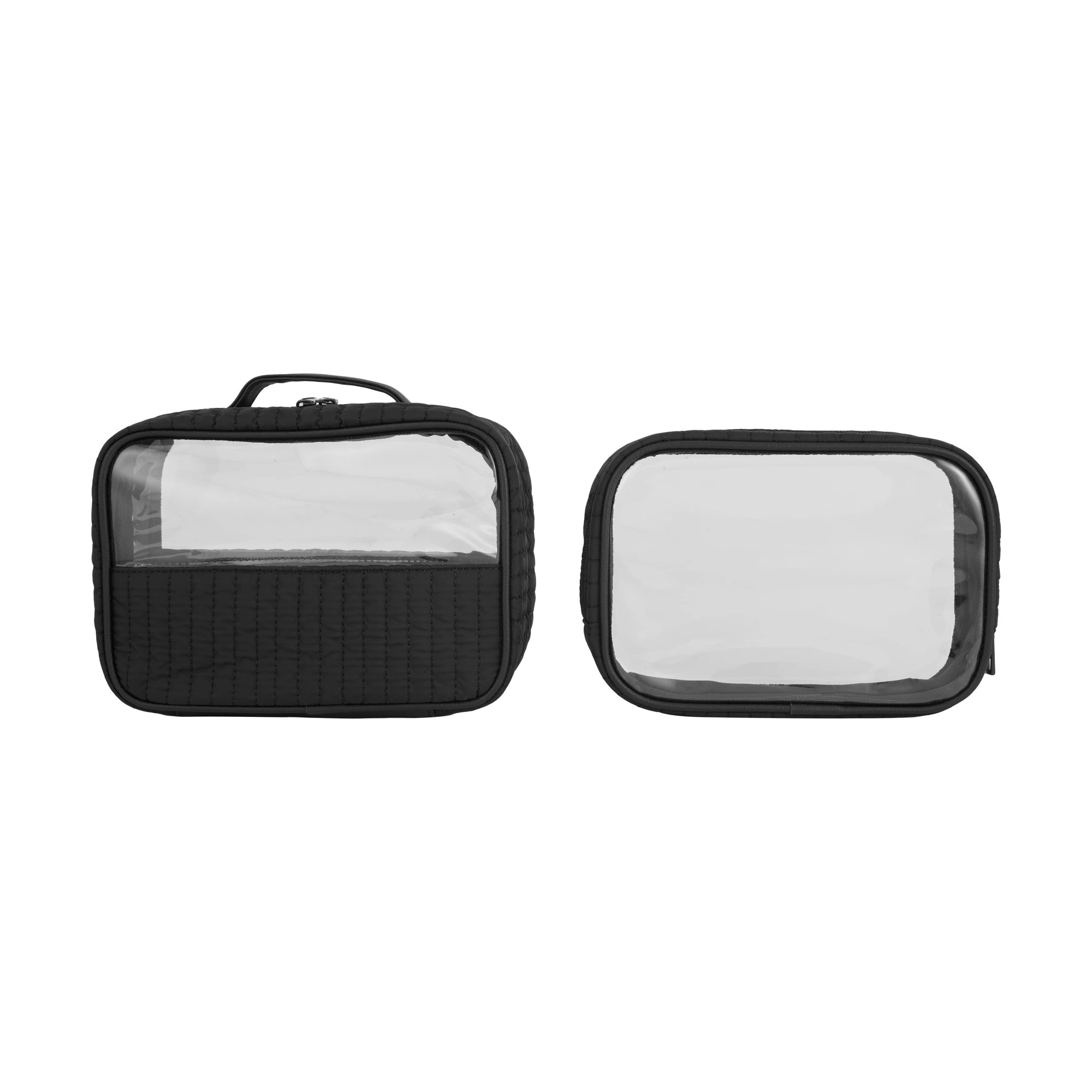 3 OXX Cosmetics 2 Piece Makeup Bag Set - Black, 3 of 5