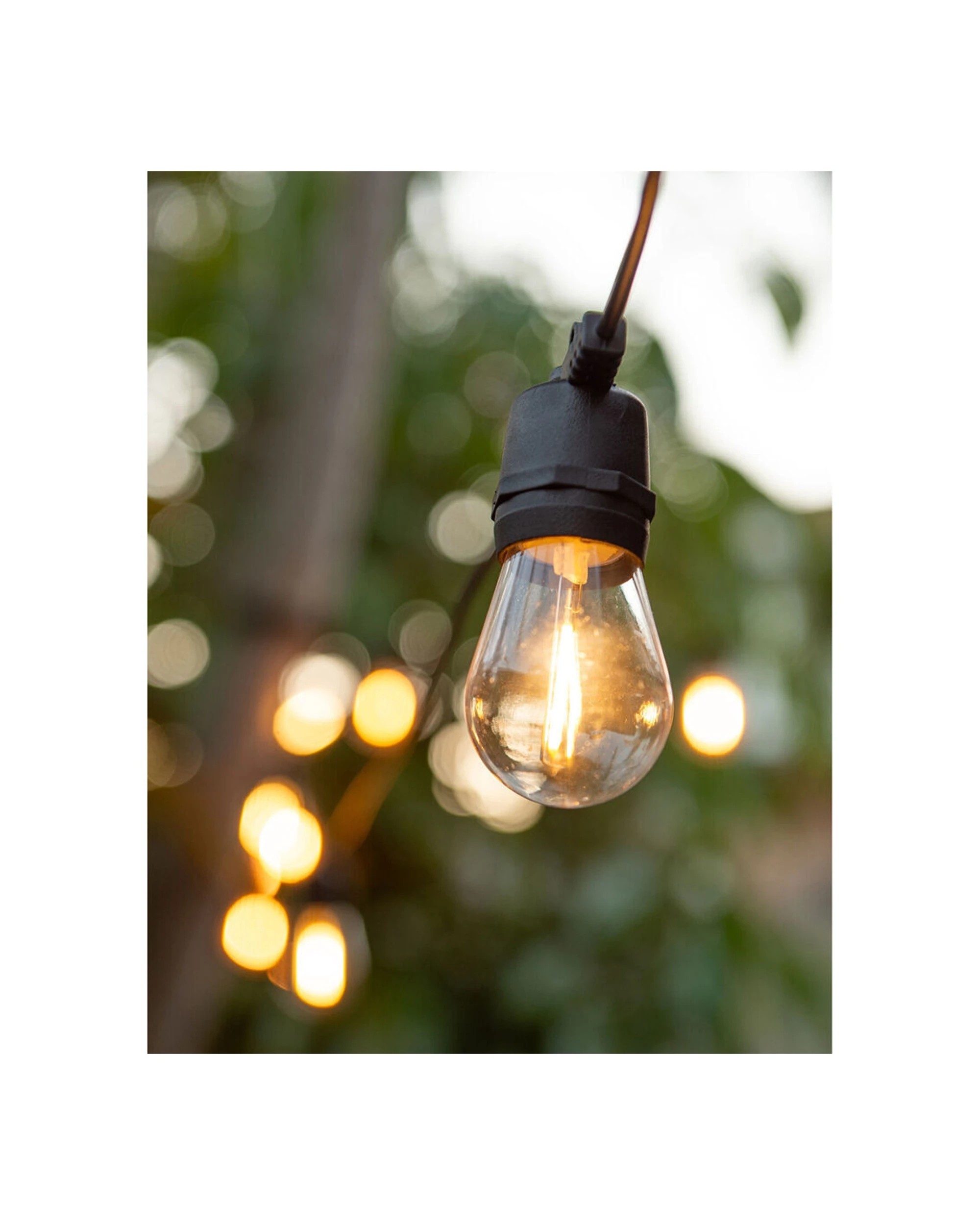 6 LumiFX 2PK 50 Bulb LED WIFI Smart Indoor & Outdoor Festoon Lights 50m Warm - White, 6 of 7