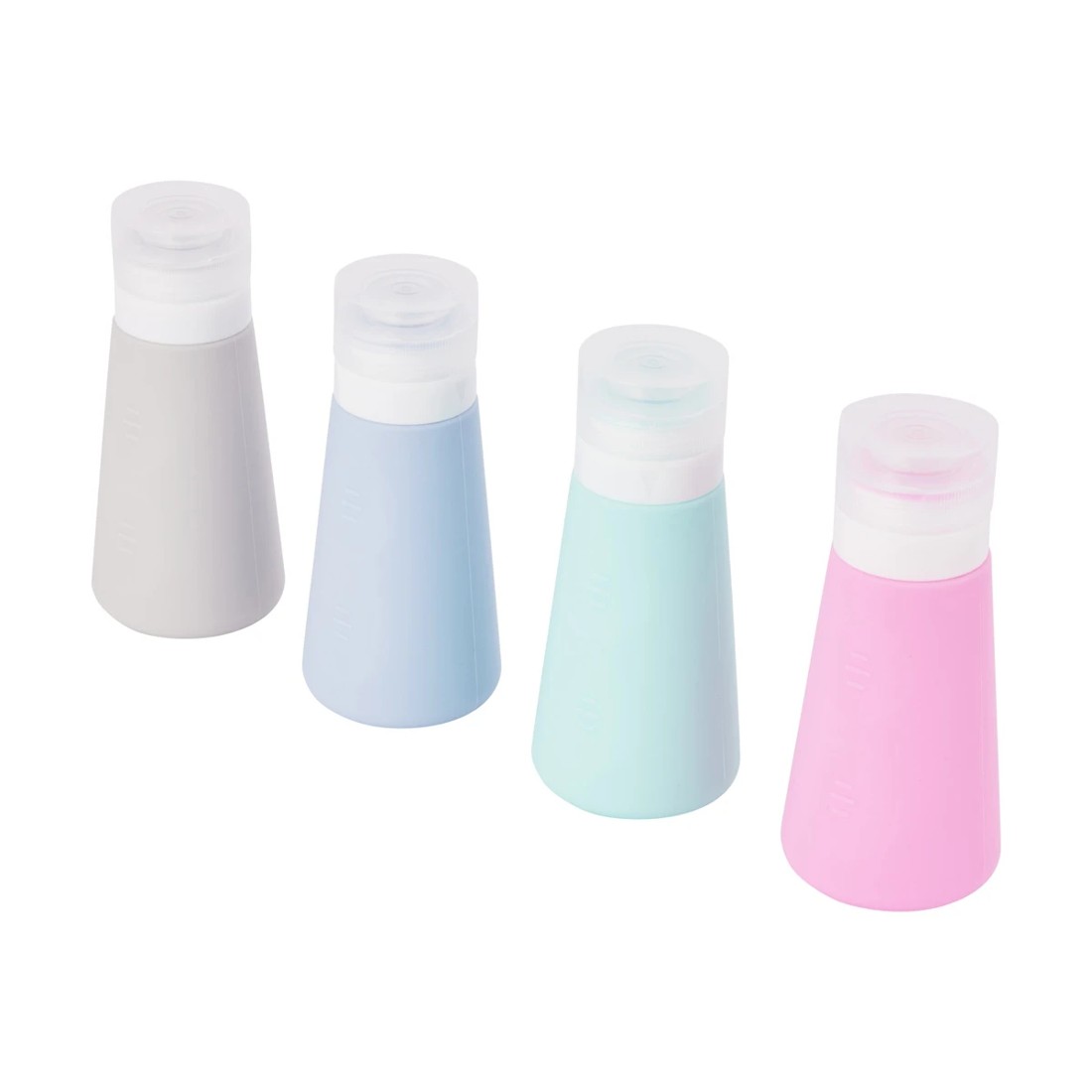 3 4 Pack Travel Solutions Silicone Bottles, 3 of 9