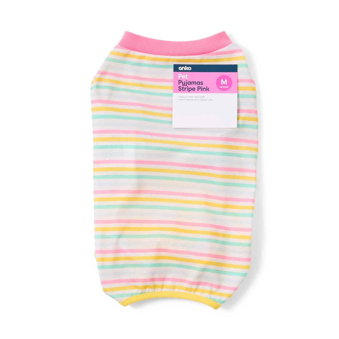 9 Pet Pyjamas Stripe - Medium, Pink, 9 of 9