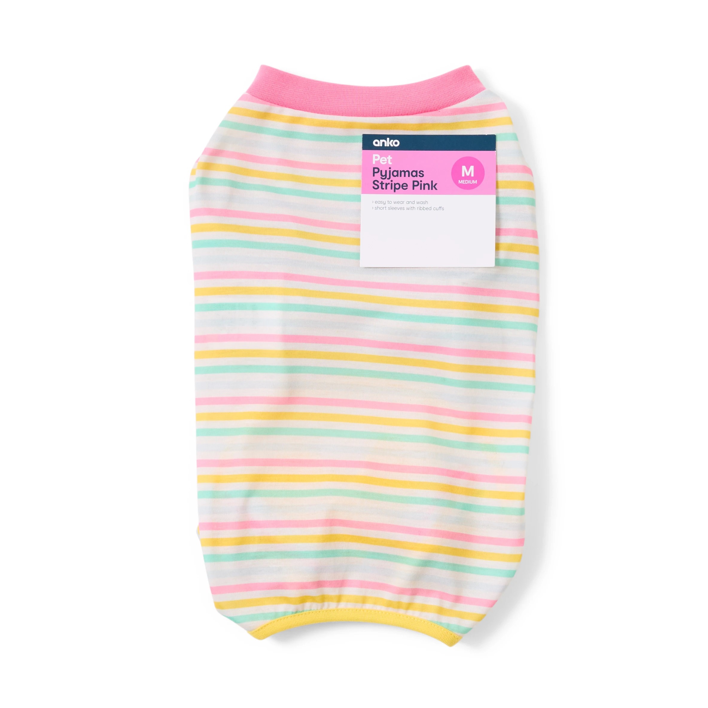 9 Pet Pyjamas Stripe - Medium, Pink, 9 of 9