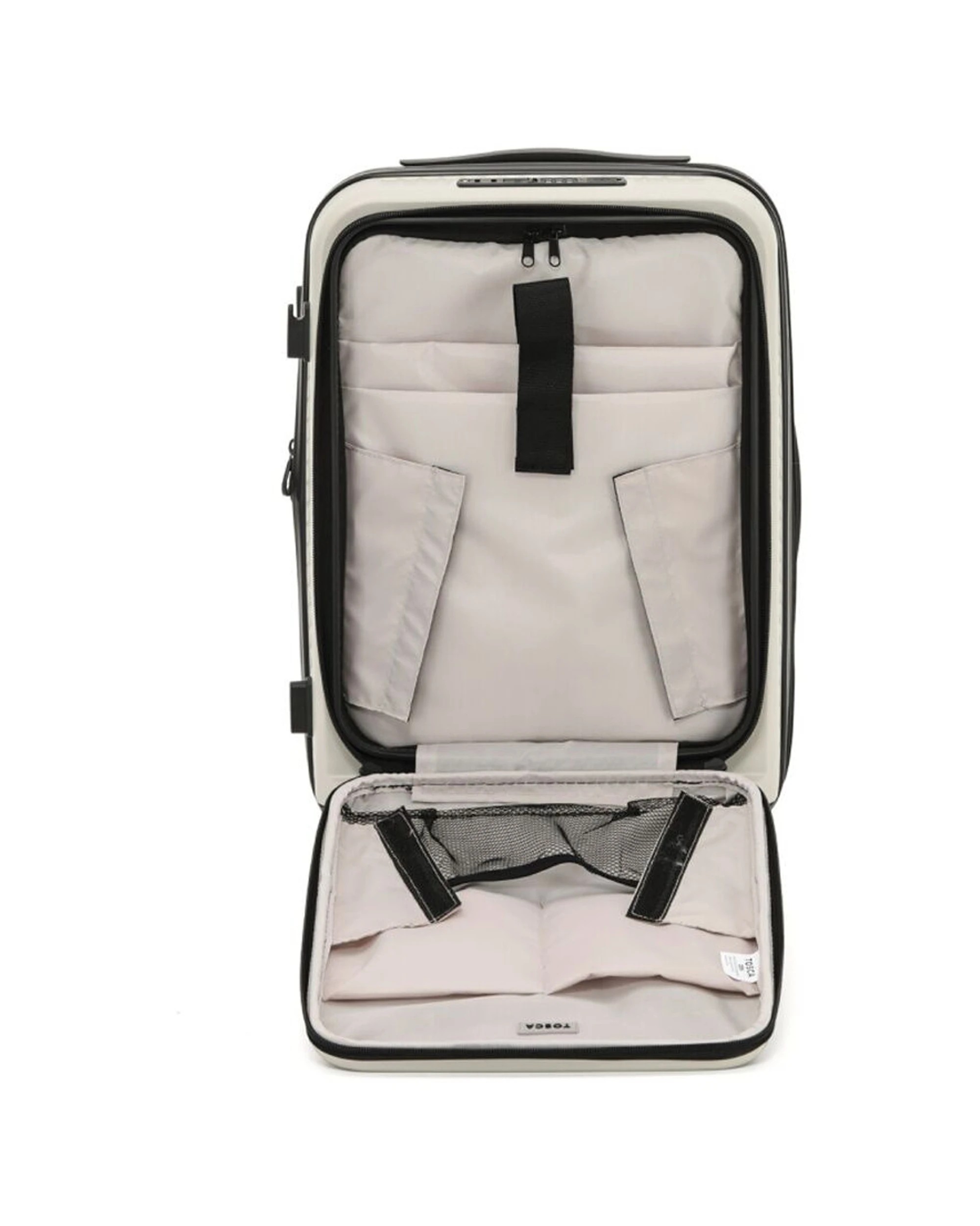 3 Tosca Zen Carry-On Suitcase Onboard Travel Luggage With Lock - Beige, 3 of 4