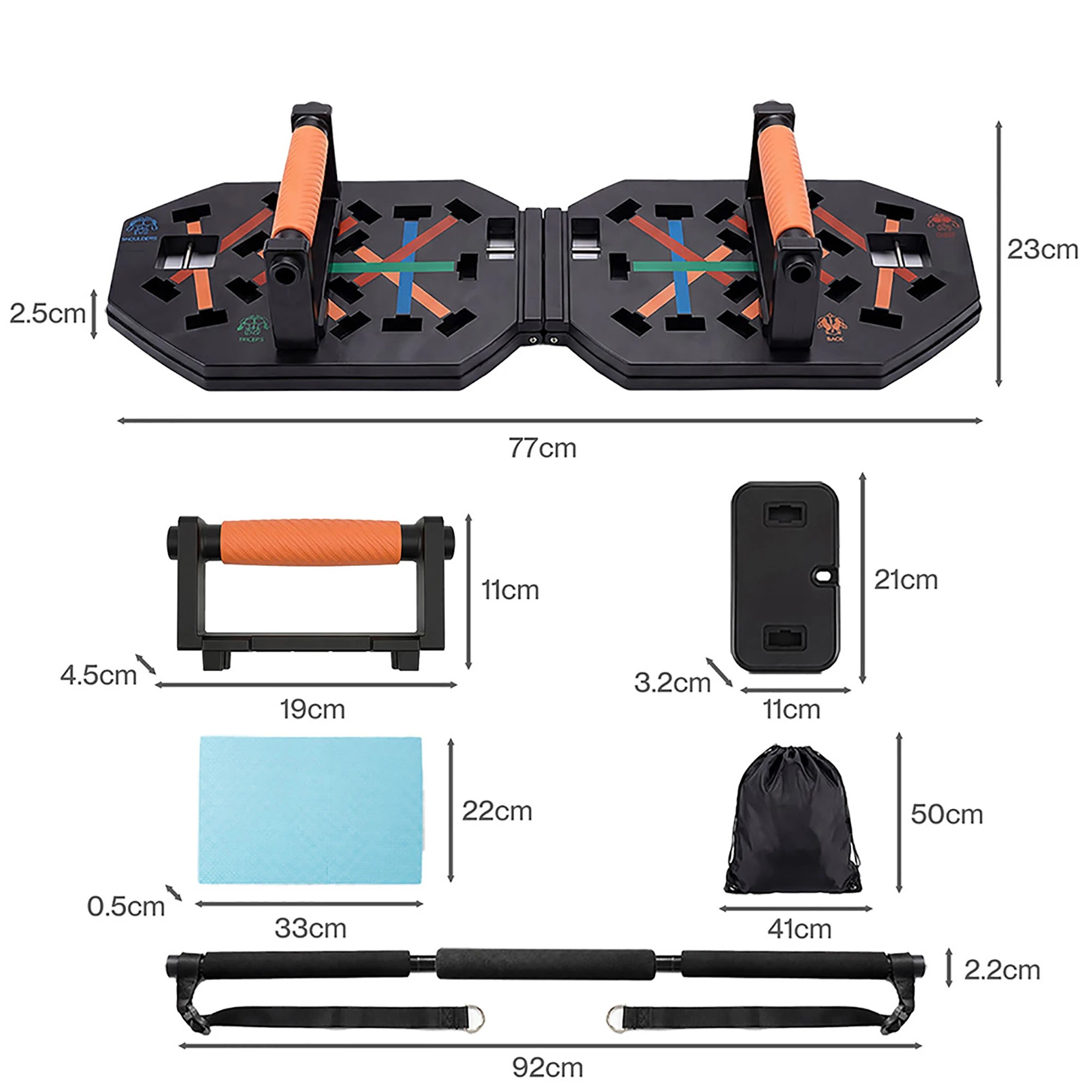 3 Centra Foldable Push Up Board, 3 of 5