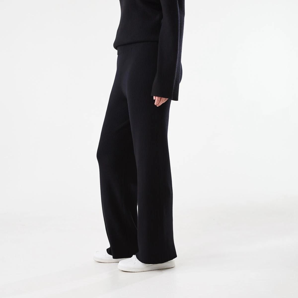 2 True Knit Rib Pants Black, 2 of 5