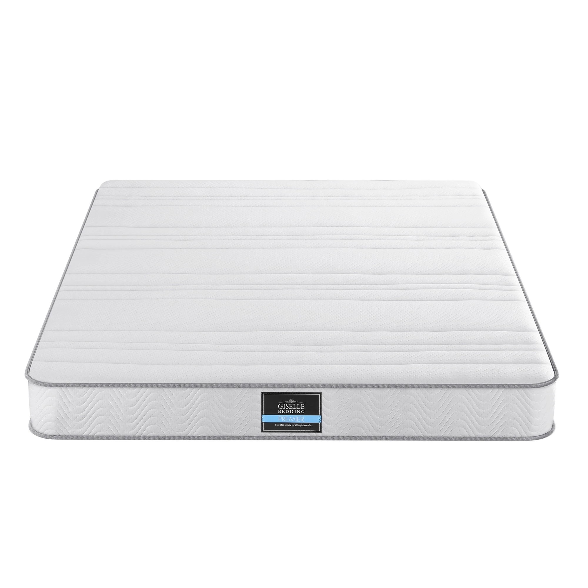 3 Giselle Queen Mattress 20cm with Reinforced Edge Support Egg-Crate - Queen Bed - White, 3 of 3
