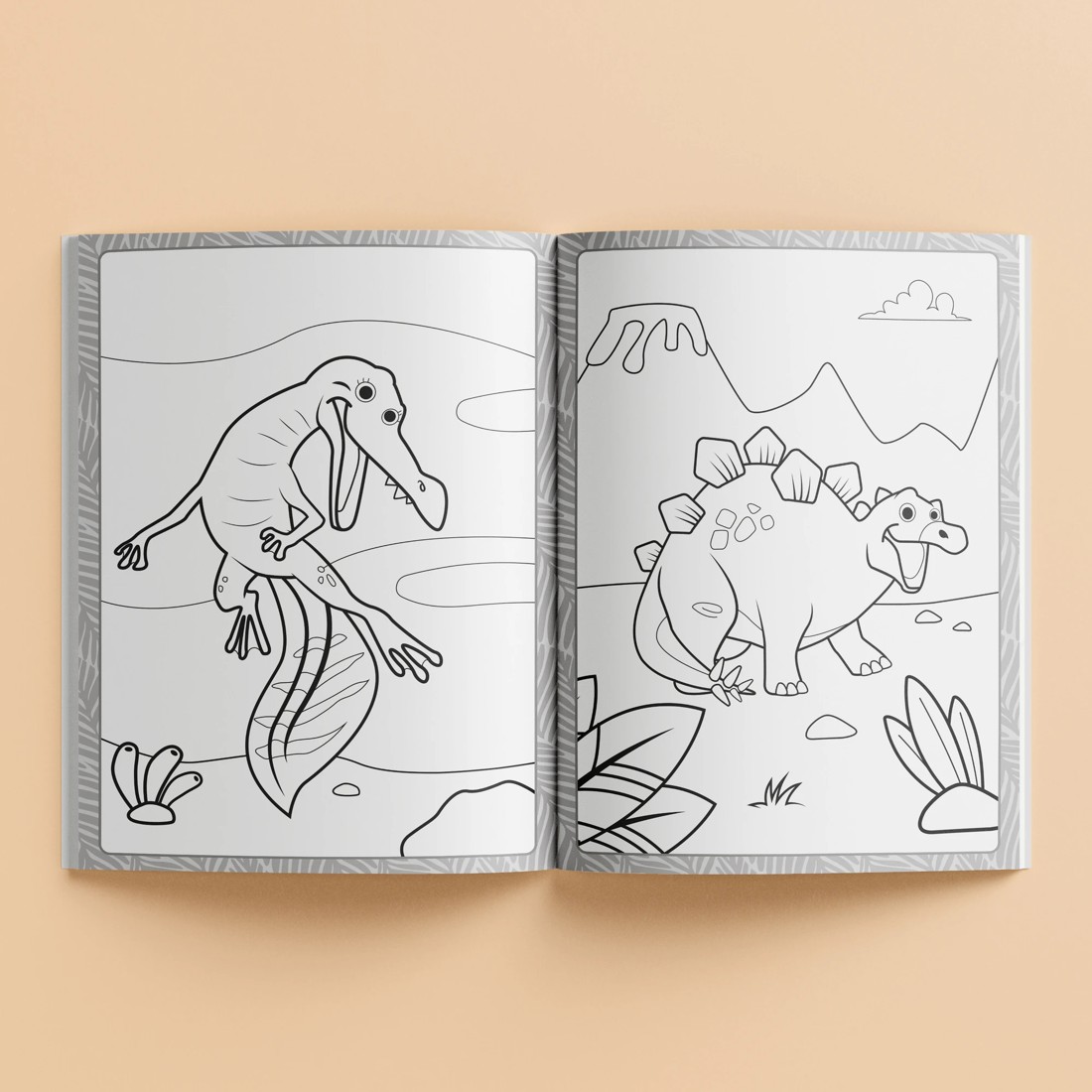 2 Mega Colouring Dinosaurs by Ed Myer - Book, 2 of 4