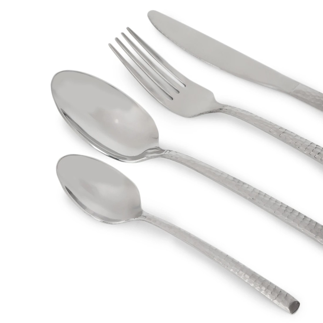2 16 Piece Hammered Cutlery Set, 2 of 5