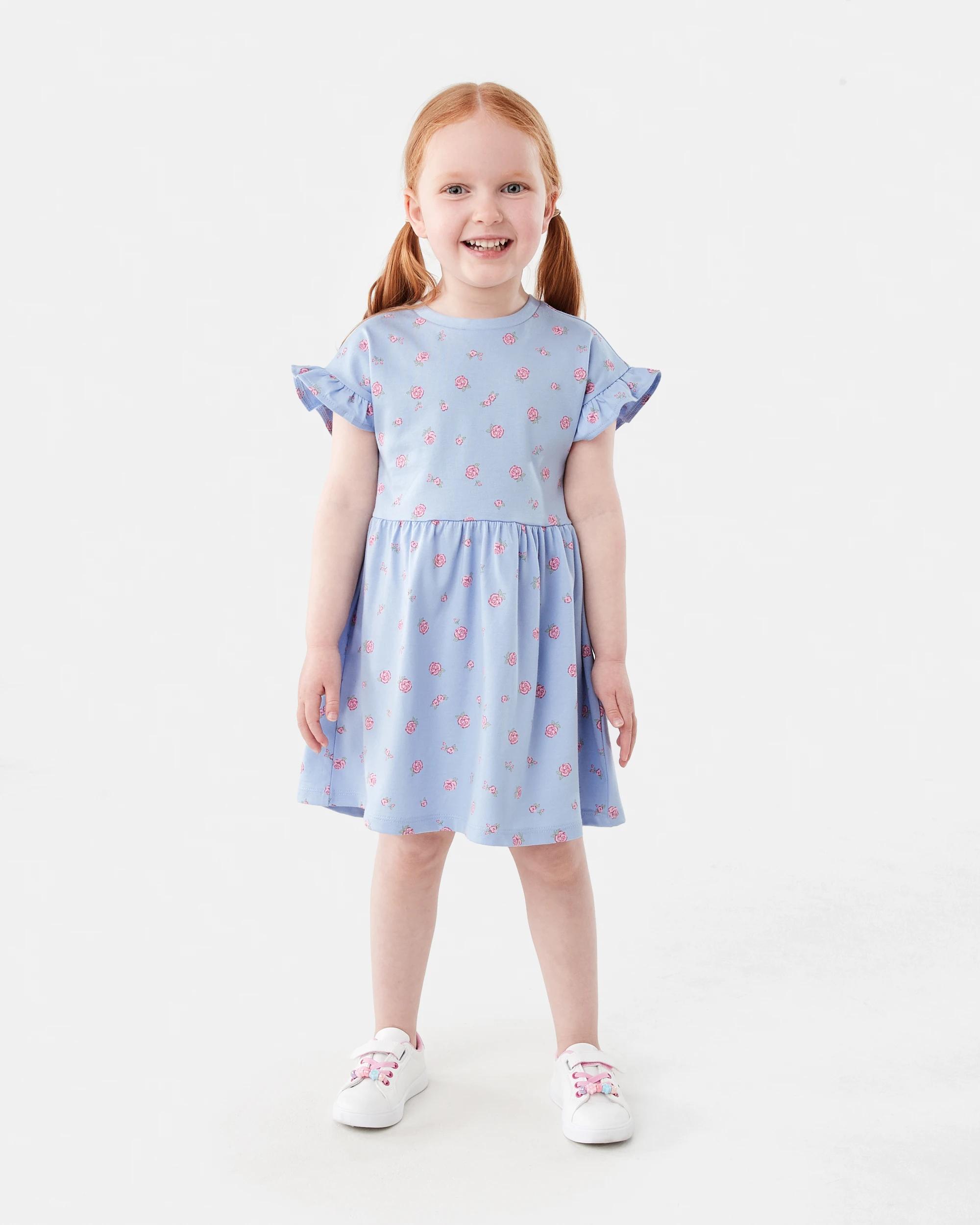 7 Jersey Dress Blu Rose, 7 of 8