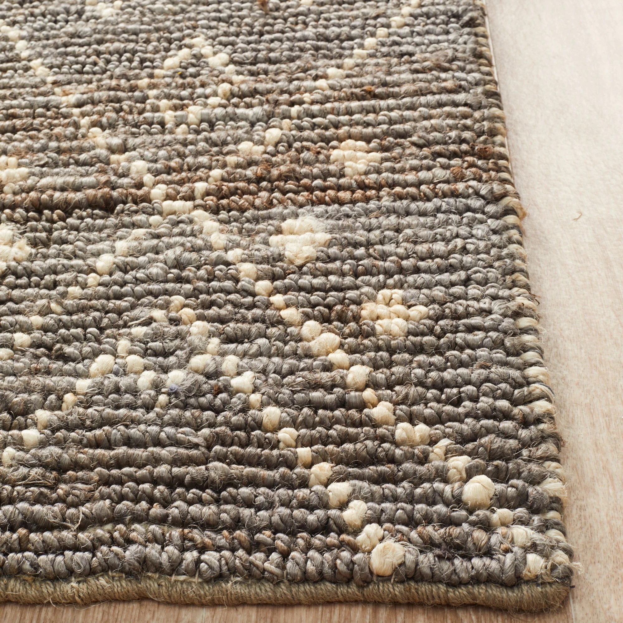 4 Common Ground Rugs Zanzibar 27 280x190cm - Large Jute Rug - Silver, 4 of 7