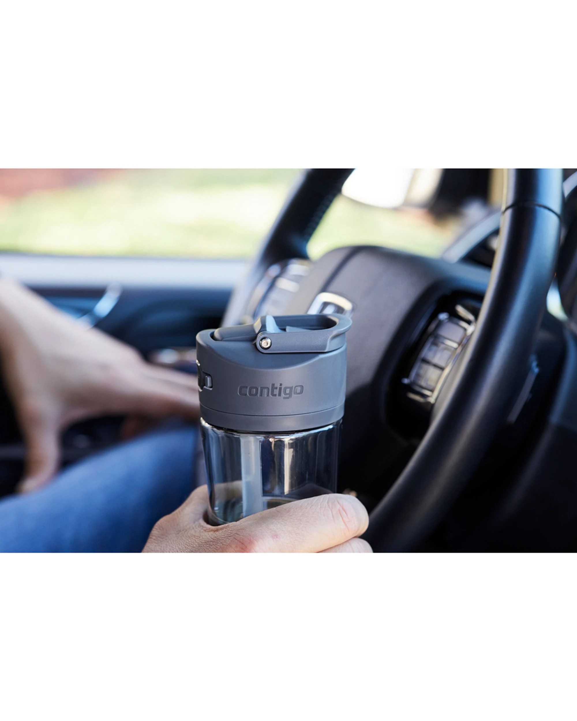 6 Contigo Ashland 2.0 Autospout Bottle 709ml Tritan Leakproof Push Button Hydration - Grey, 6 of 7