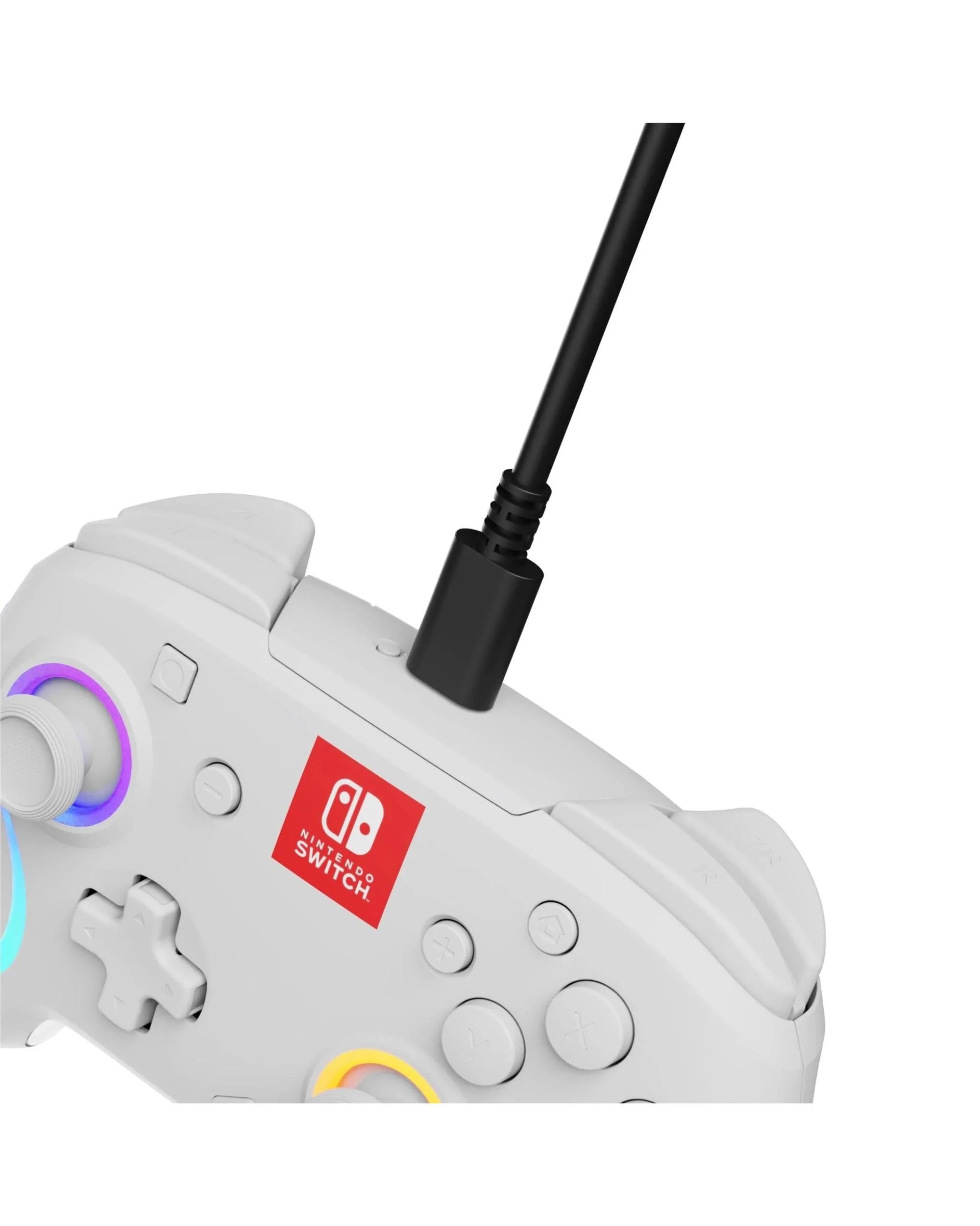 7 PDP Afterglow Wave Wireless RGB Controller for Nintendo Switch 2 - White, 7 of 7