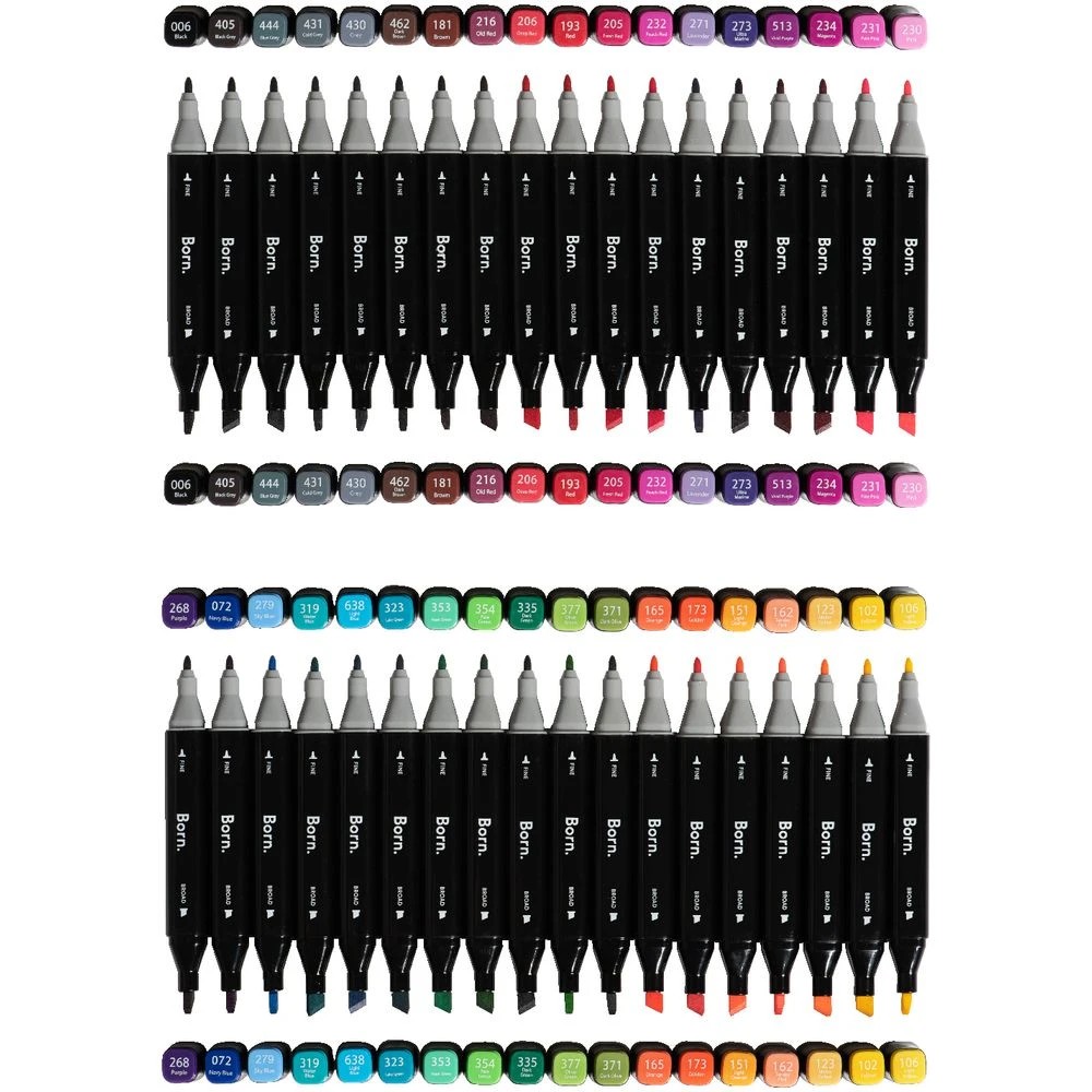 5 Born Dual-Tip Graphic Design Markers 36 Pack Assorted, 5 of 6