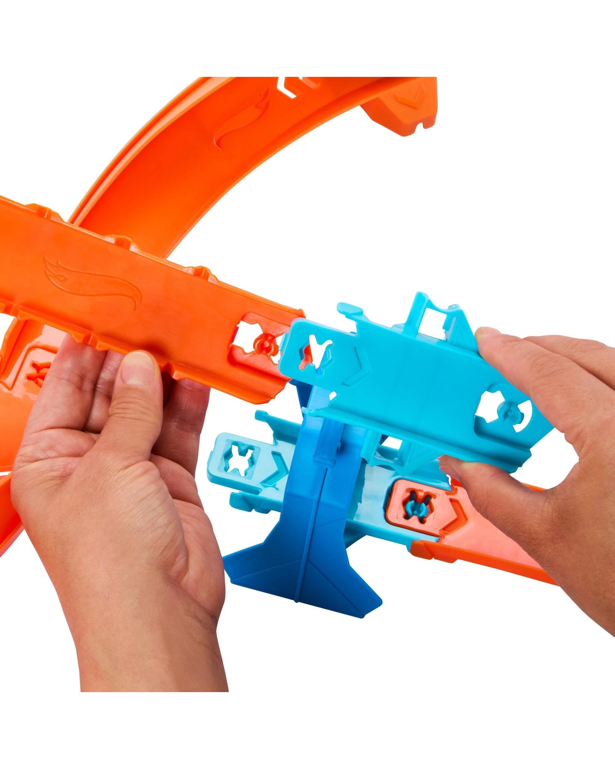 7 Hot Wheels Track Creator Boosted Jump Speedway Track Set, 7 of 9