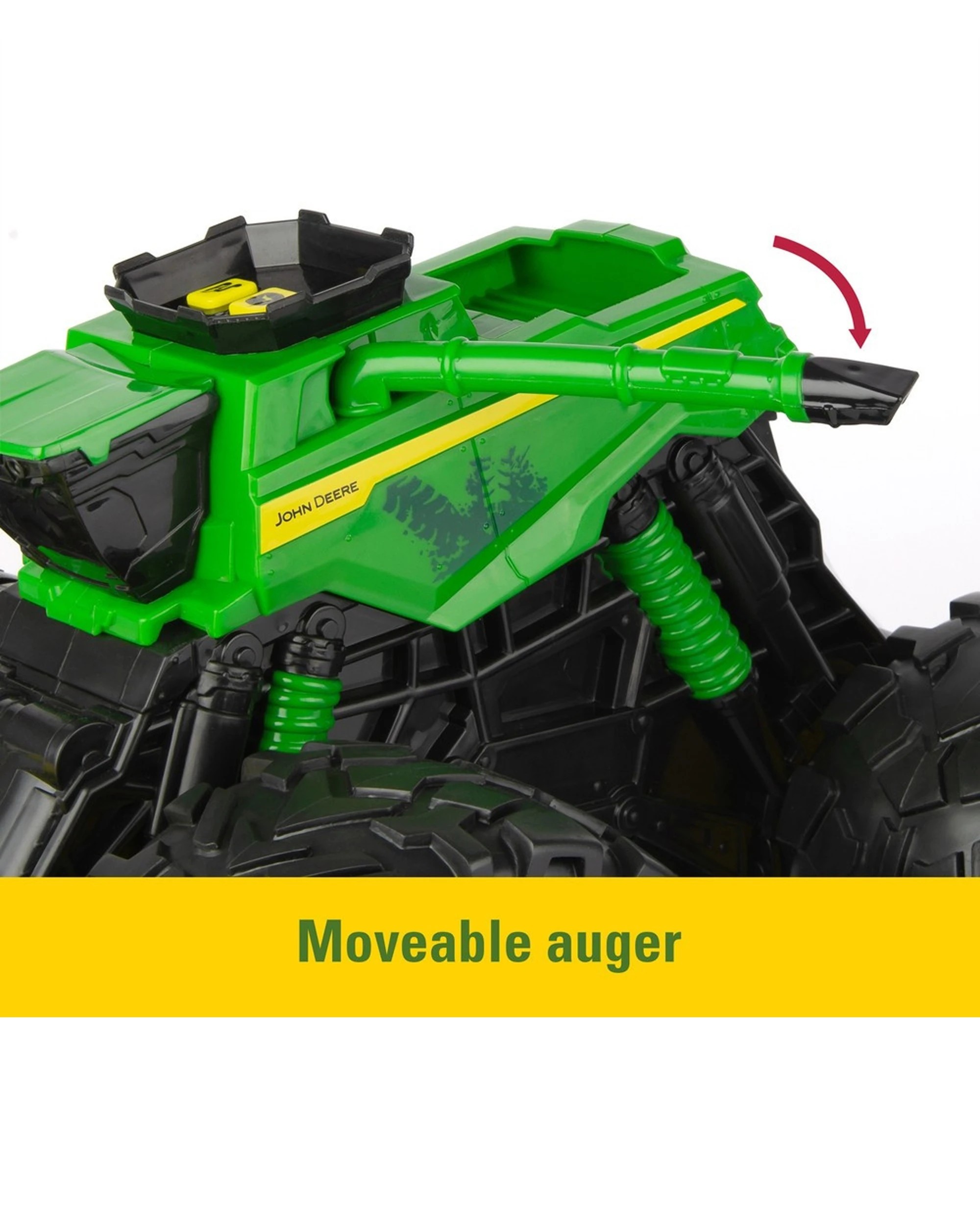 6 John Deere Kids Monster Treads Super Scale Combine With Lights And Sounds Kids Toy - Green, 6 of 6