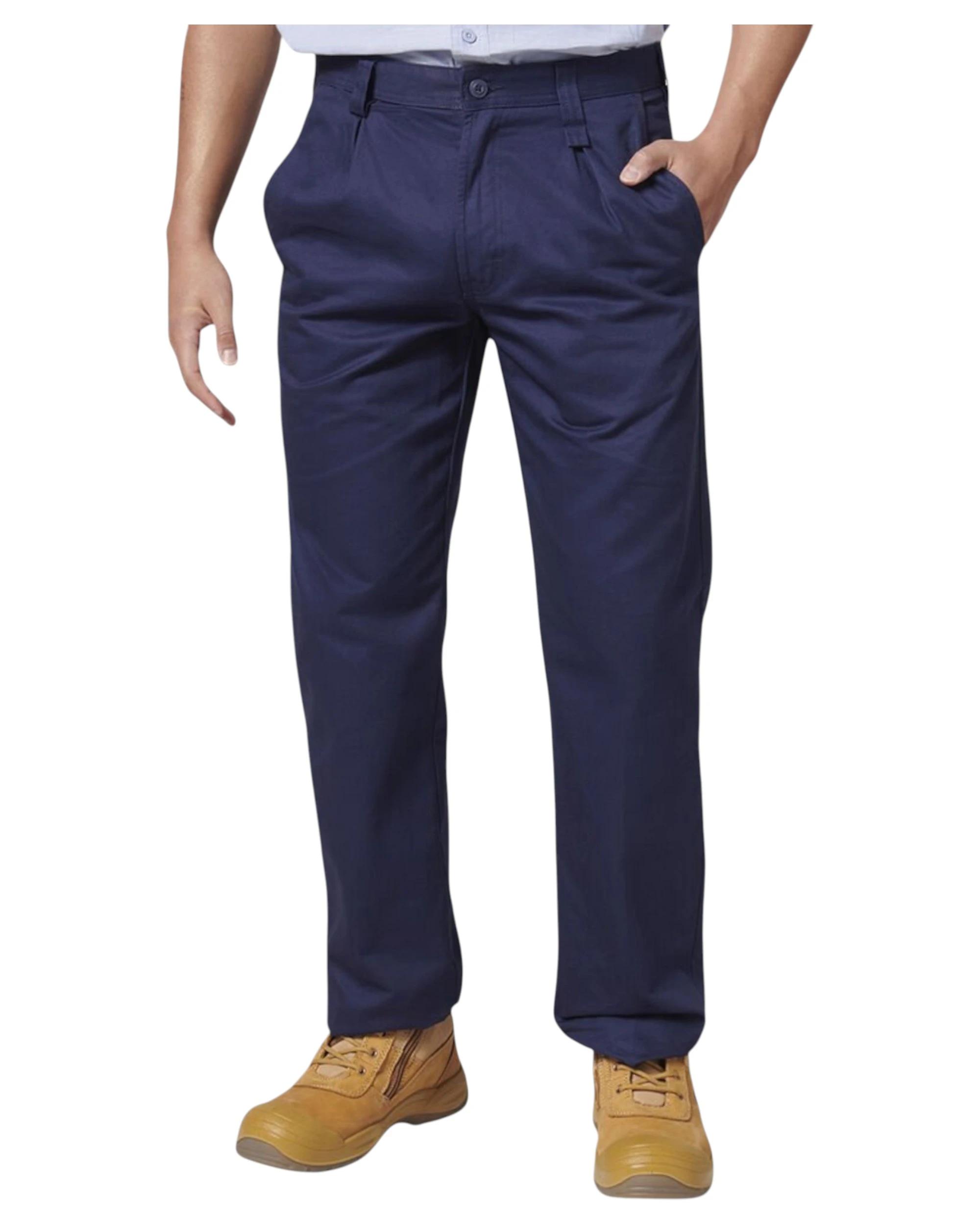 9 Hard Yakka Mens Drill Work Pant Cotton Navy Pants Y02501 NAVY, 9 of 9