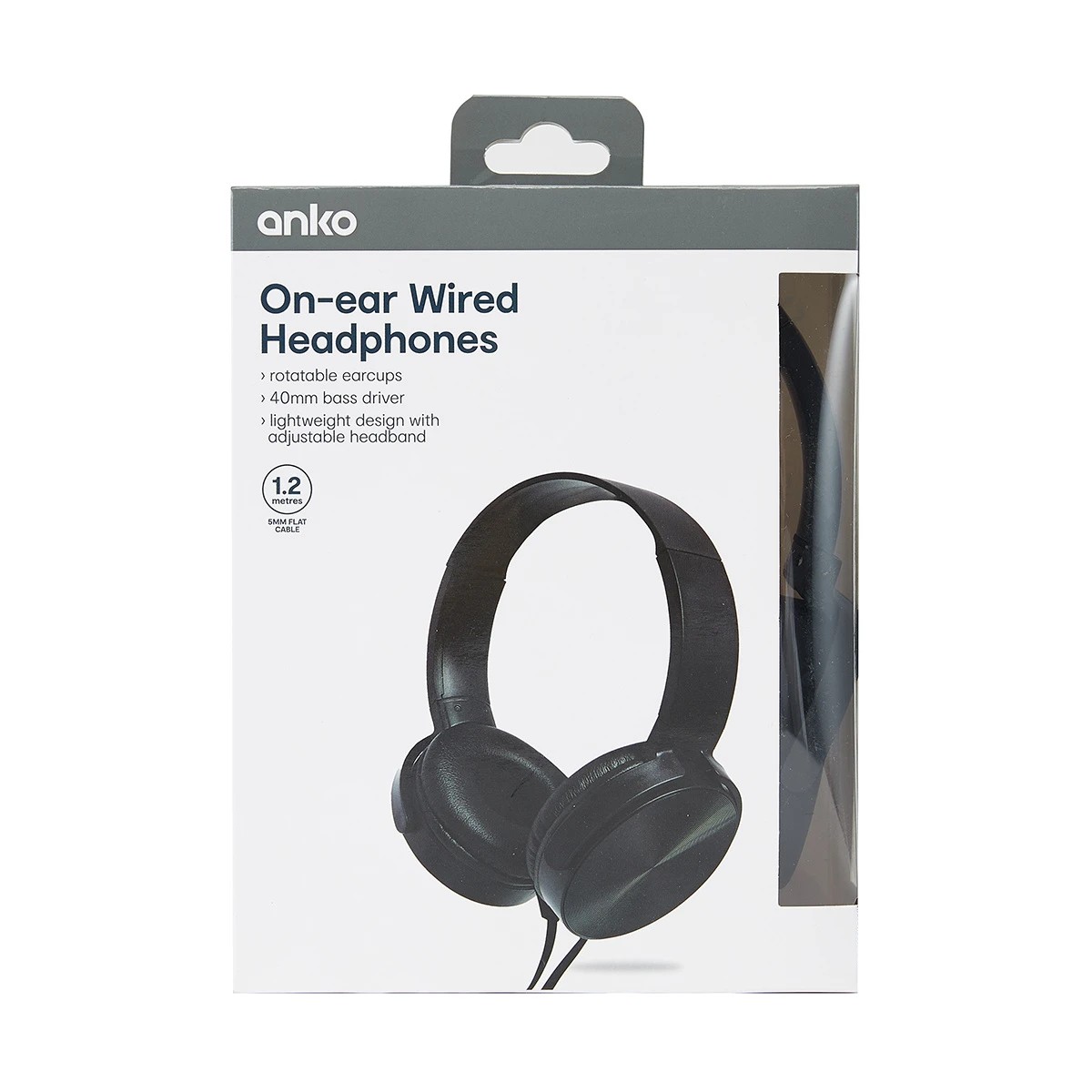 9 On-Ear Wired Headphones - Black, 9 of 9