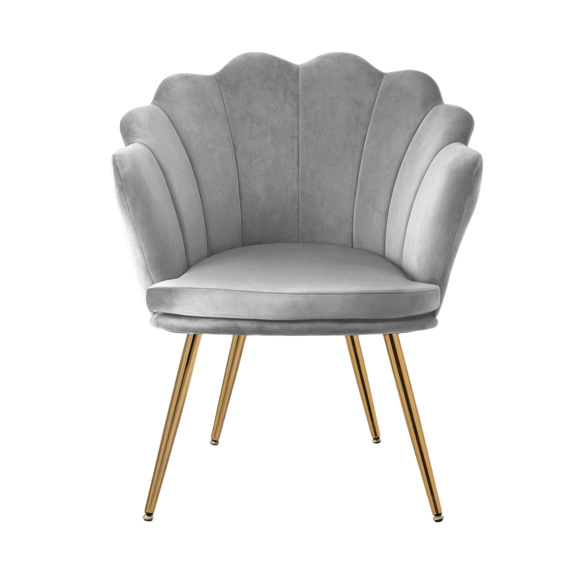 3 Artiss Armchair Velvet - Grey, 3 of 6