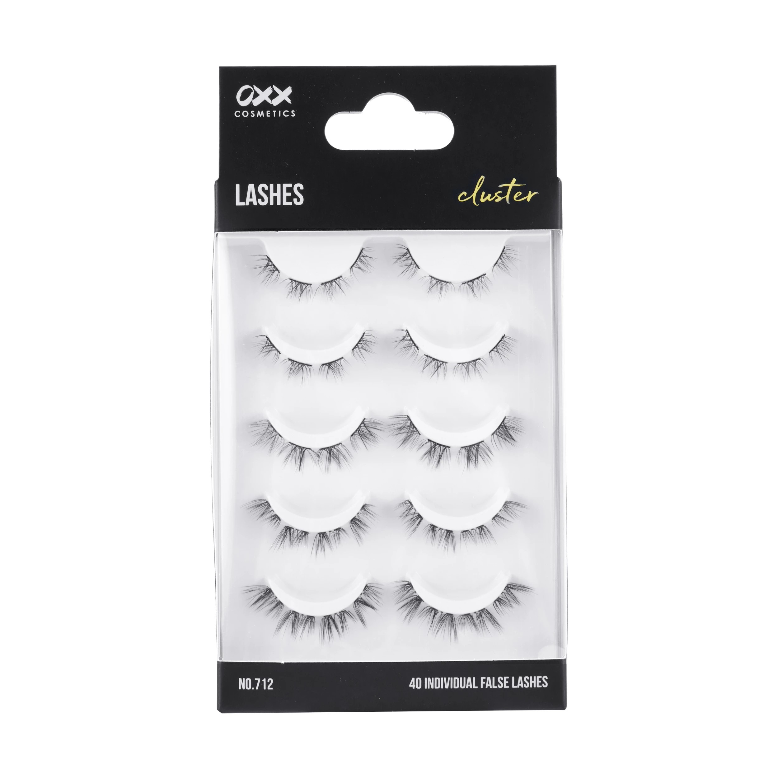 1 OXX Cosmetics 40 Pack Cluster False Lashes - No. 712, 1 of 5