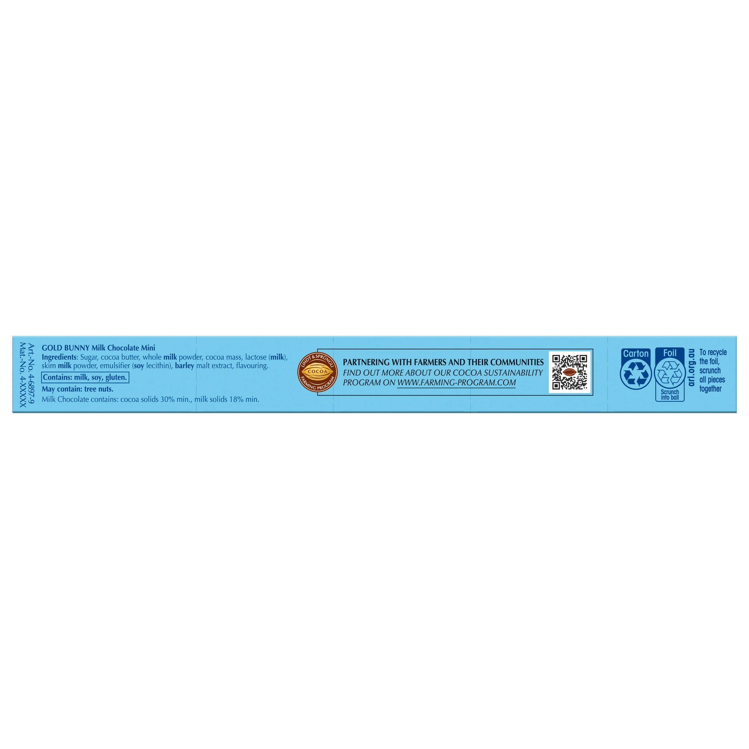 3 Lindt 5 Pack Mini Milk Chocolate Gold Bunnies 50g, 3 of 8