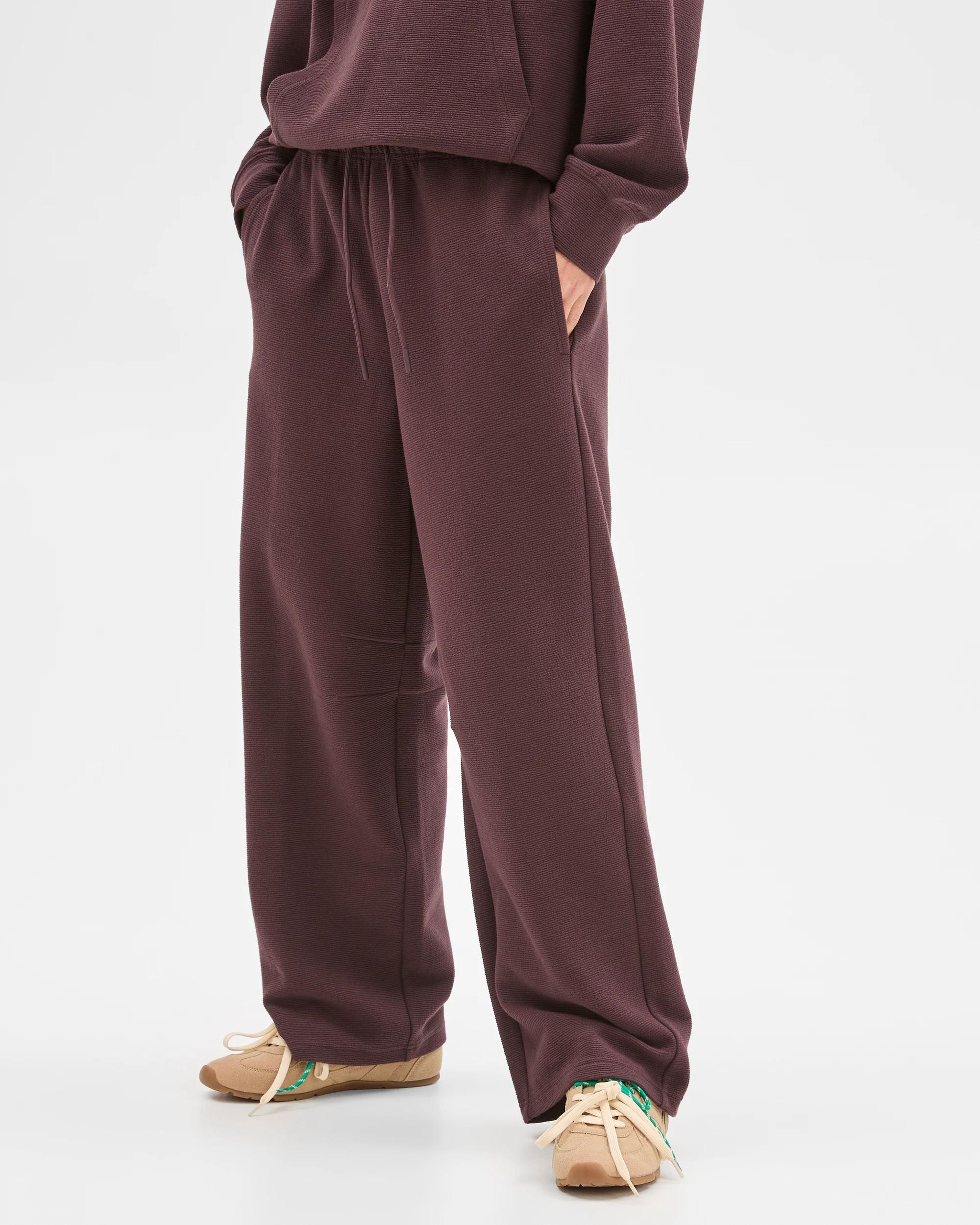 4 Target Active Active Australian Cotton Blend Crinkle Relaxed Pants RAISIN, 4 of 7
