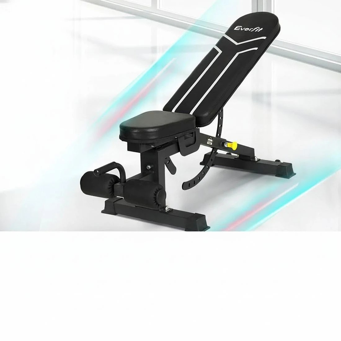 4 Everfit Weight Bench Adjustable FID Bench Press Home Gym 450kg Capacity - Black, 4 of 6