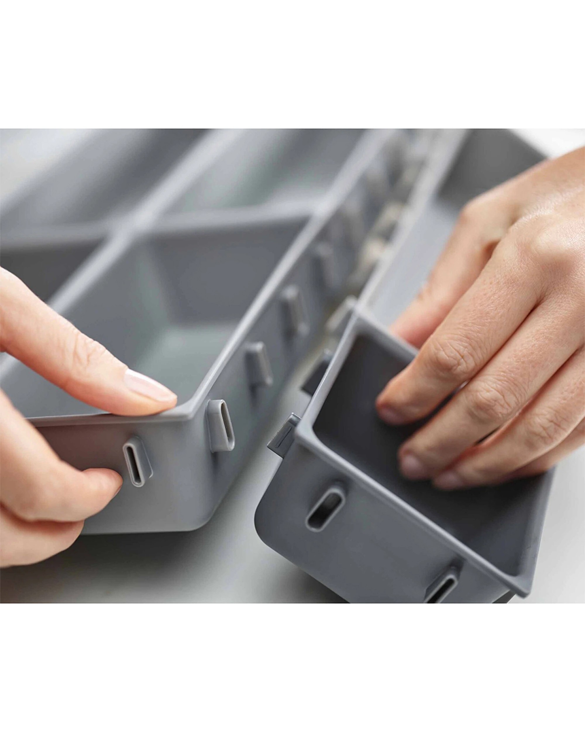 3 Joseph Joseph Blox 10pc Modular Drawer Spoon Fork Utensil Organiser Set - Multi, 3 of 6