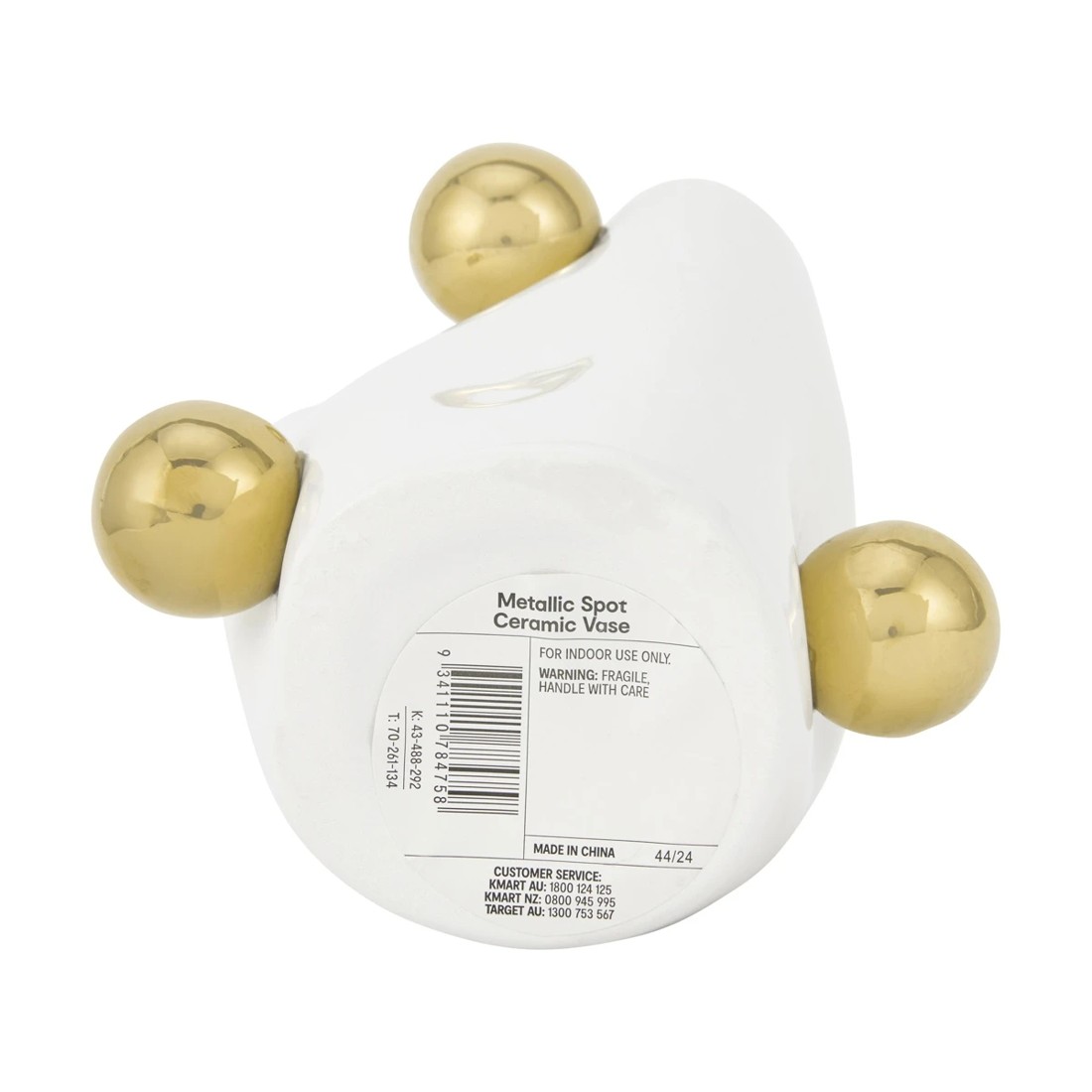 4 Metallic Spot Ceramic Vase, 4 of 5