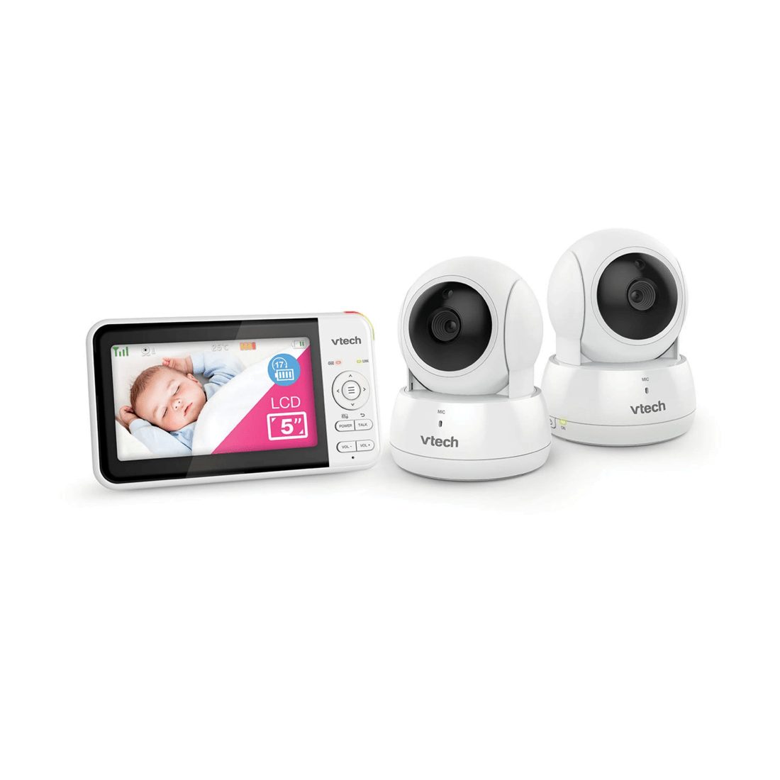 1 VTech BM5550AU 5" 2-Camera Full Colour Pan & Tilt Video Baby Monitor
 - white, 1 of 3