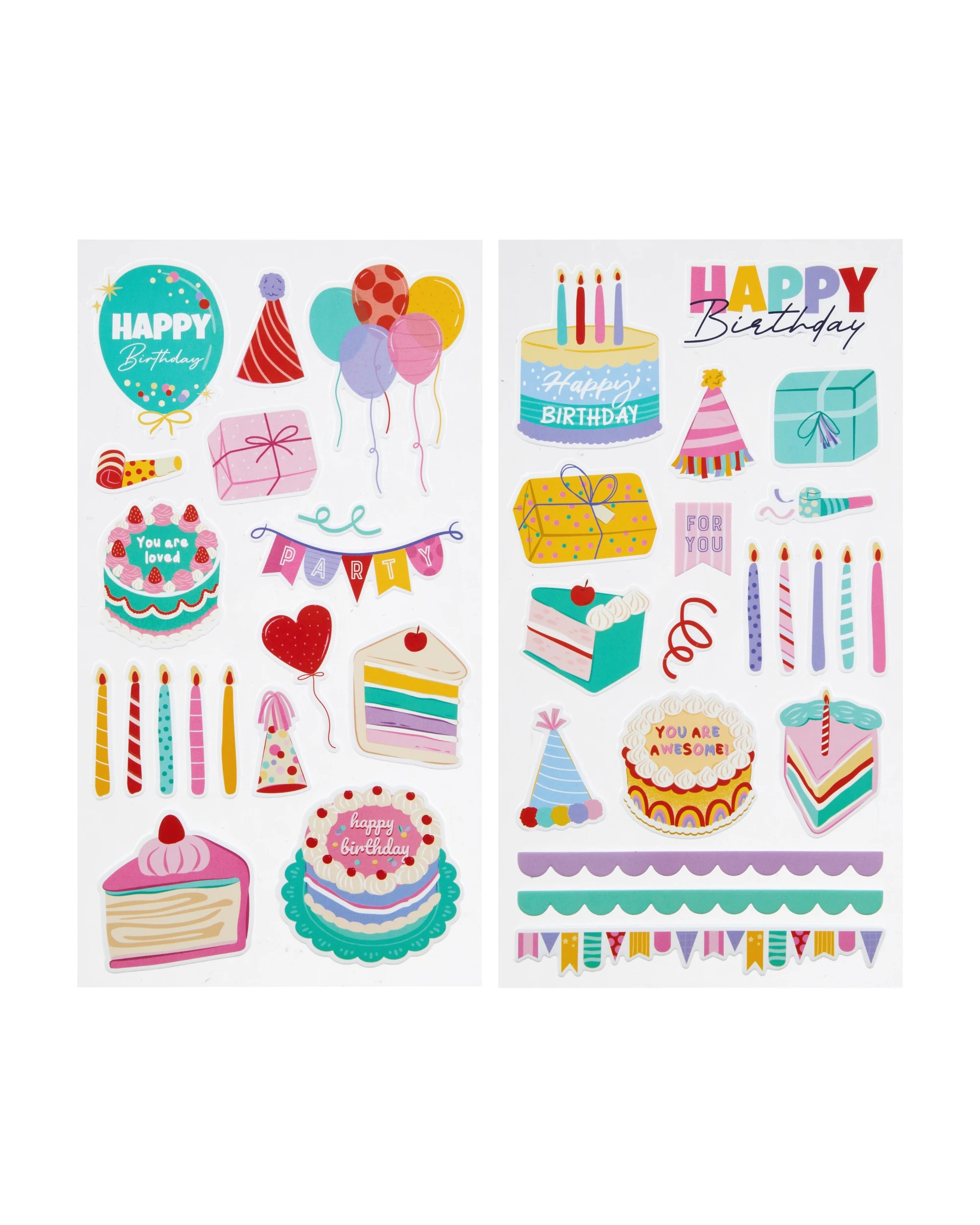 2 3D Stickers - Birthday, 2 of 3