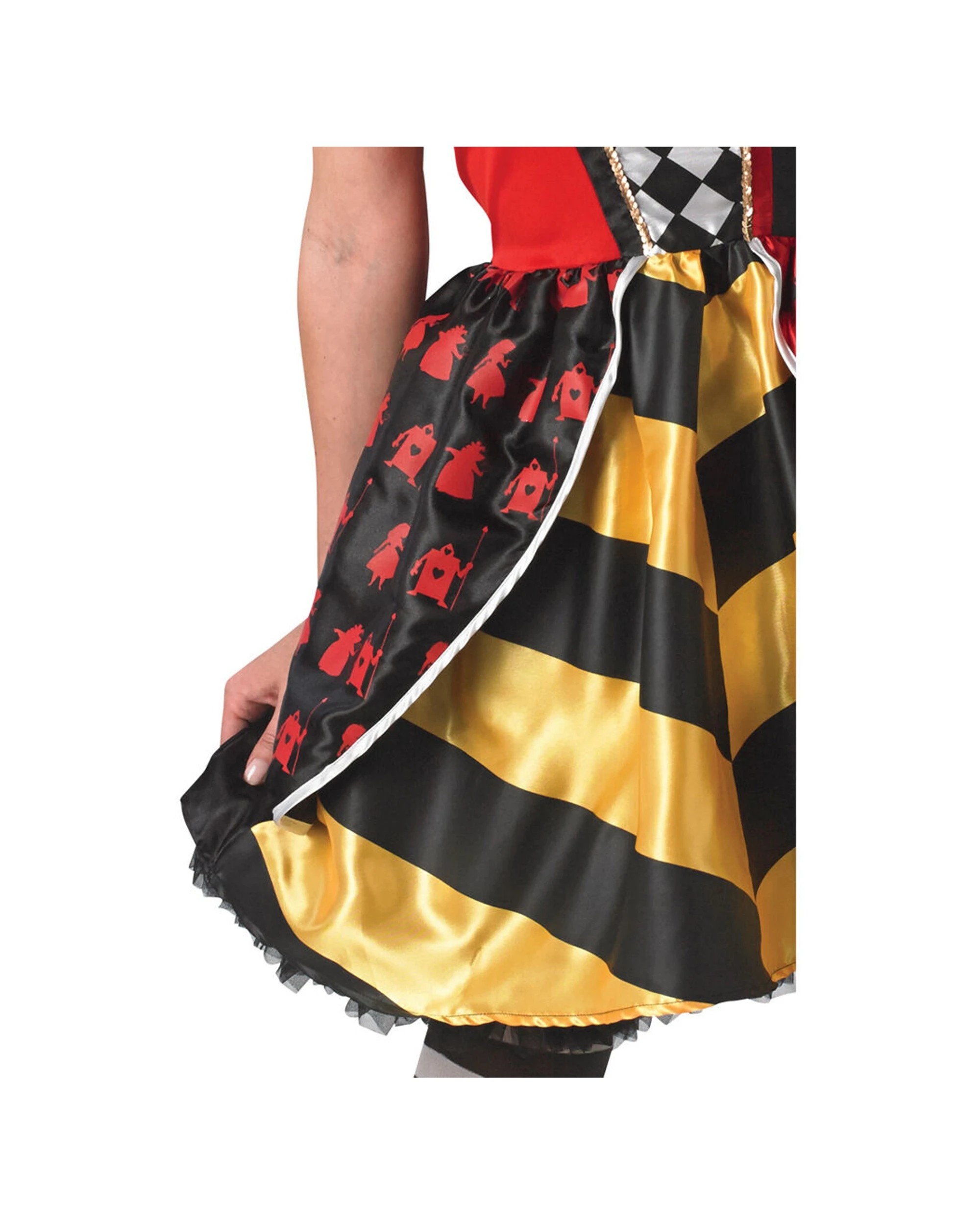 3 Disney Queen Of Hearts Deluxe Womens Dress Up Costume Size L - Multi, 3 of 3