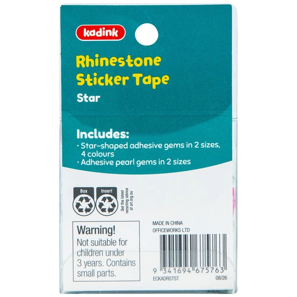 2 Kadink Rhinestone Sticker Tape Star, 2 of 2