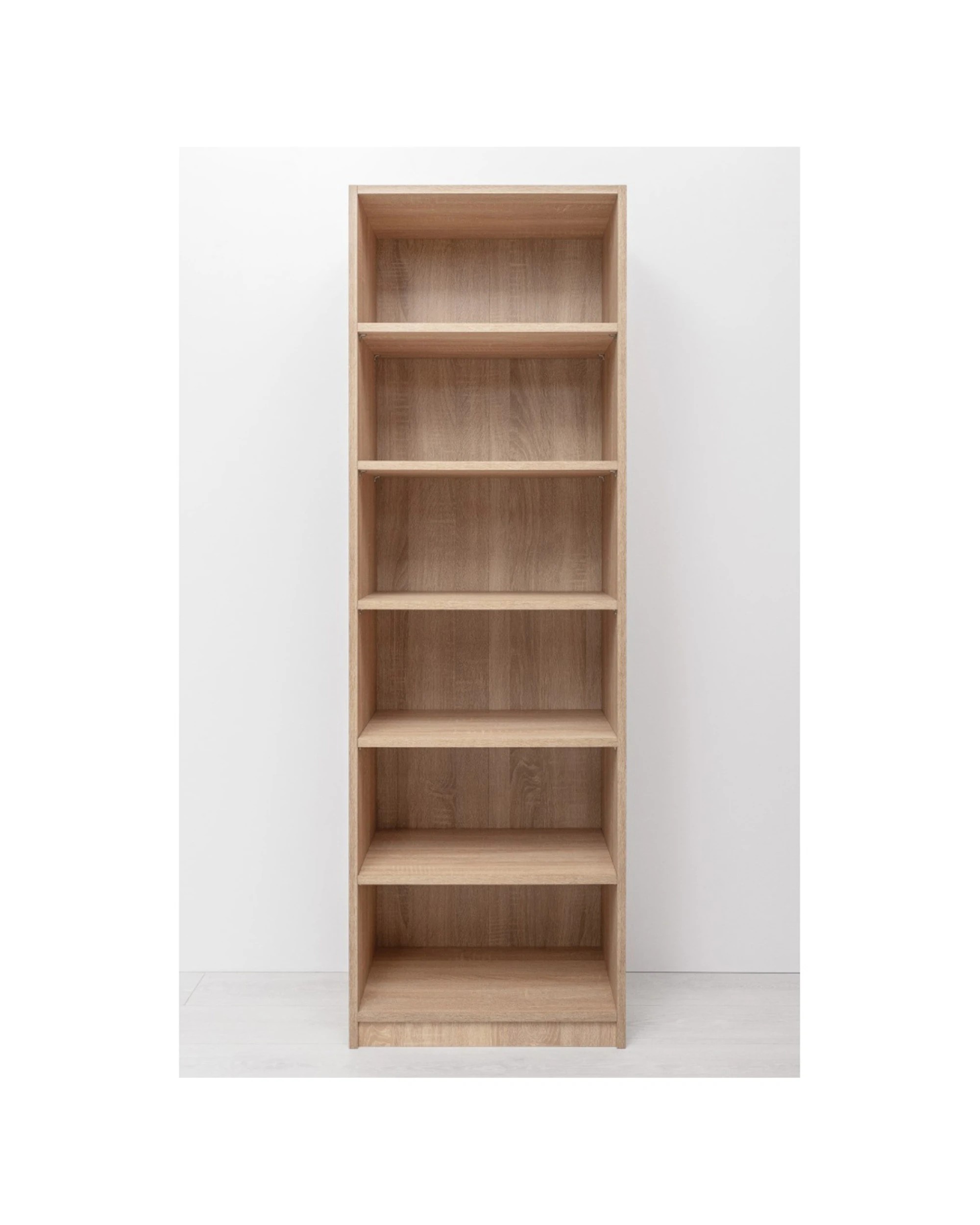 4 European Cabinetry Geneva Built In Wardrobe 6 Shelf Module Oak - Natural, 4 of 4