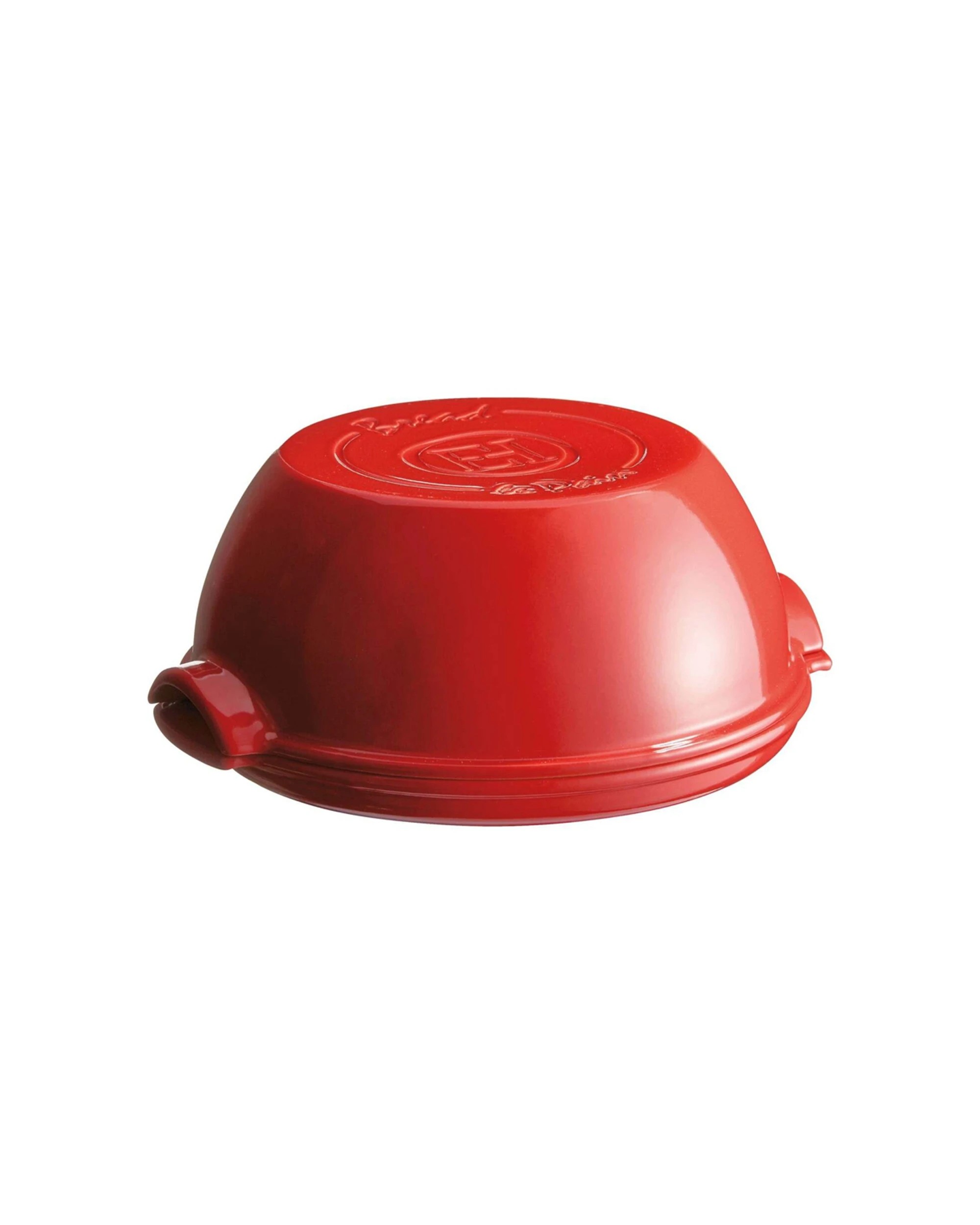 1 Emile Henry 32.5cm Ceramic Round Bread Baker Dish W/ Lid Oven Baking Burgundy - Burgundy, 1 of 8