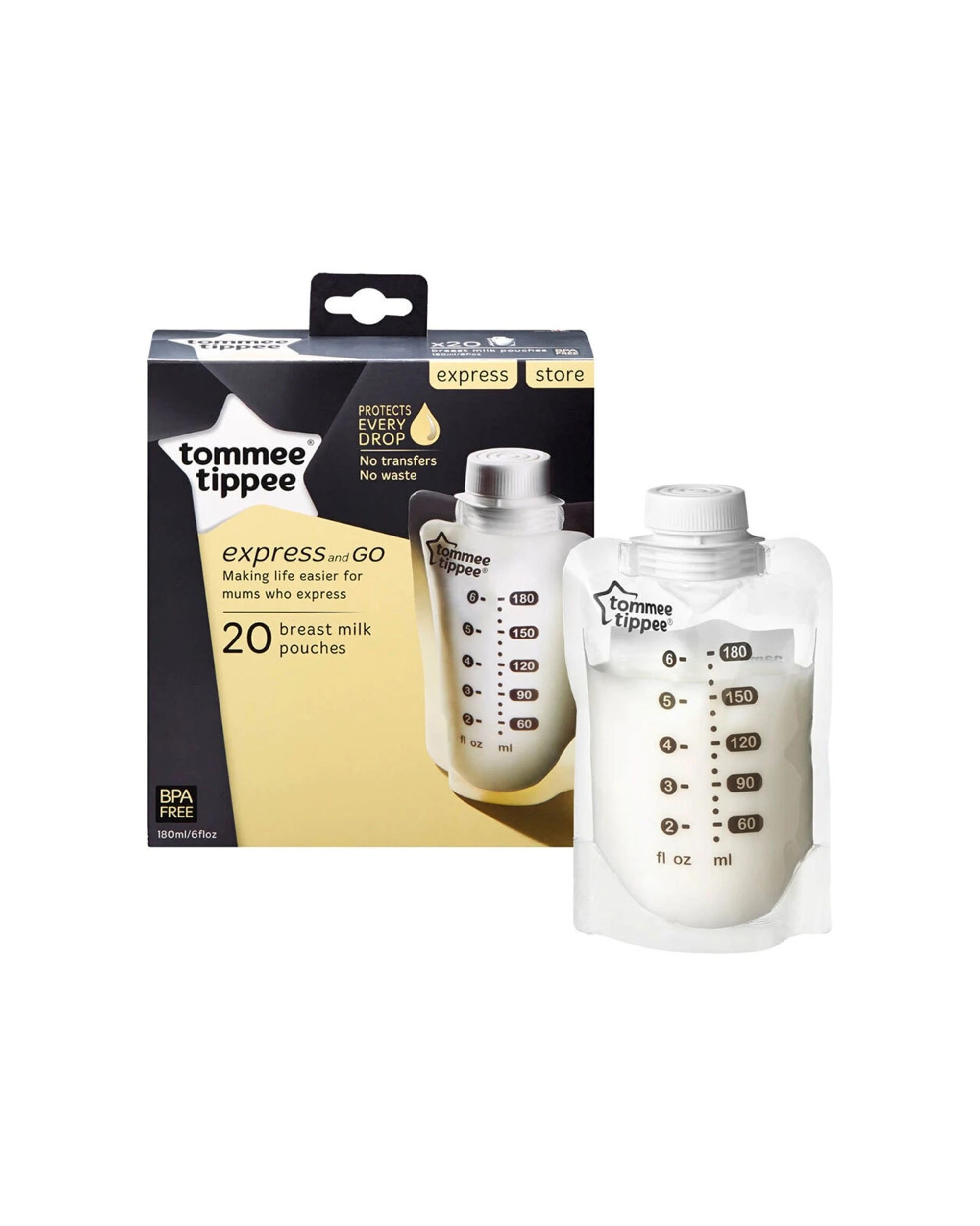 4 20pk Tommee Tippee Breast Milk Pouches - Clear, 4 of 6