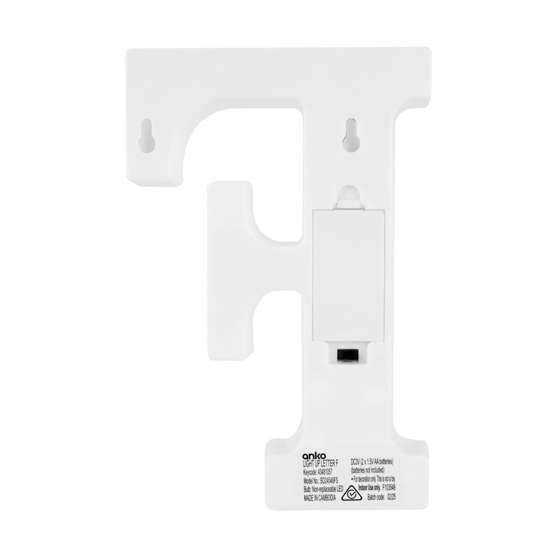 3 Light Up Letter - F, 3 of 5