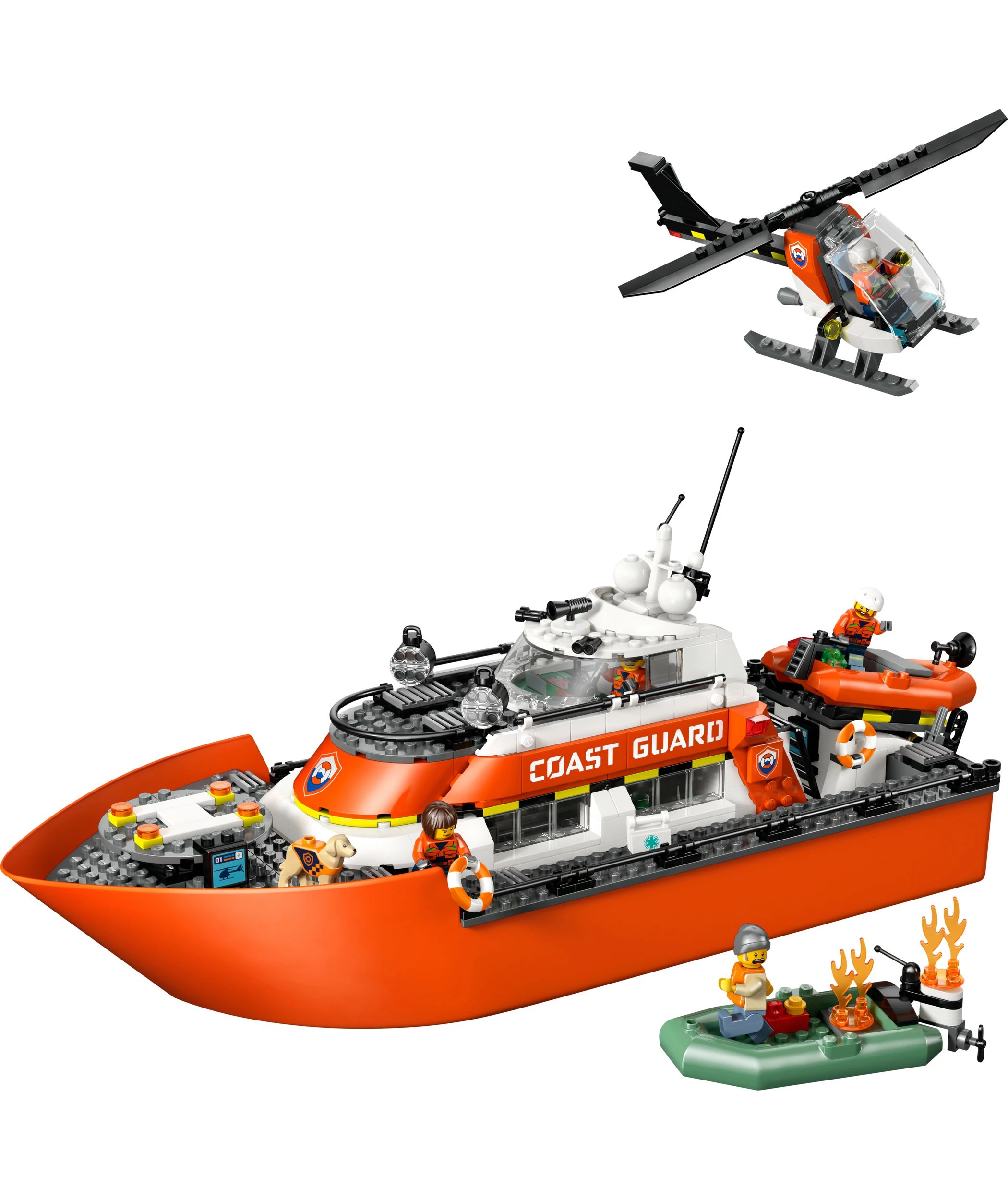 2 LEGO City Coast Guard Rescue Boat & Helicopter 60504, 2 of 10