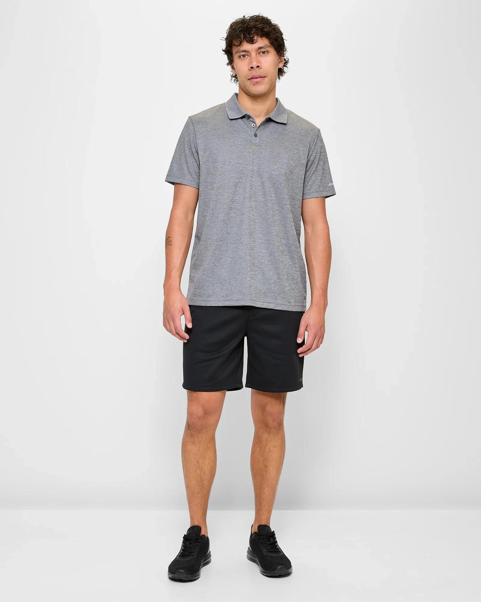 2 Target Active Sports Polo Top GREY MARLE, 2 of 5