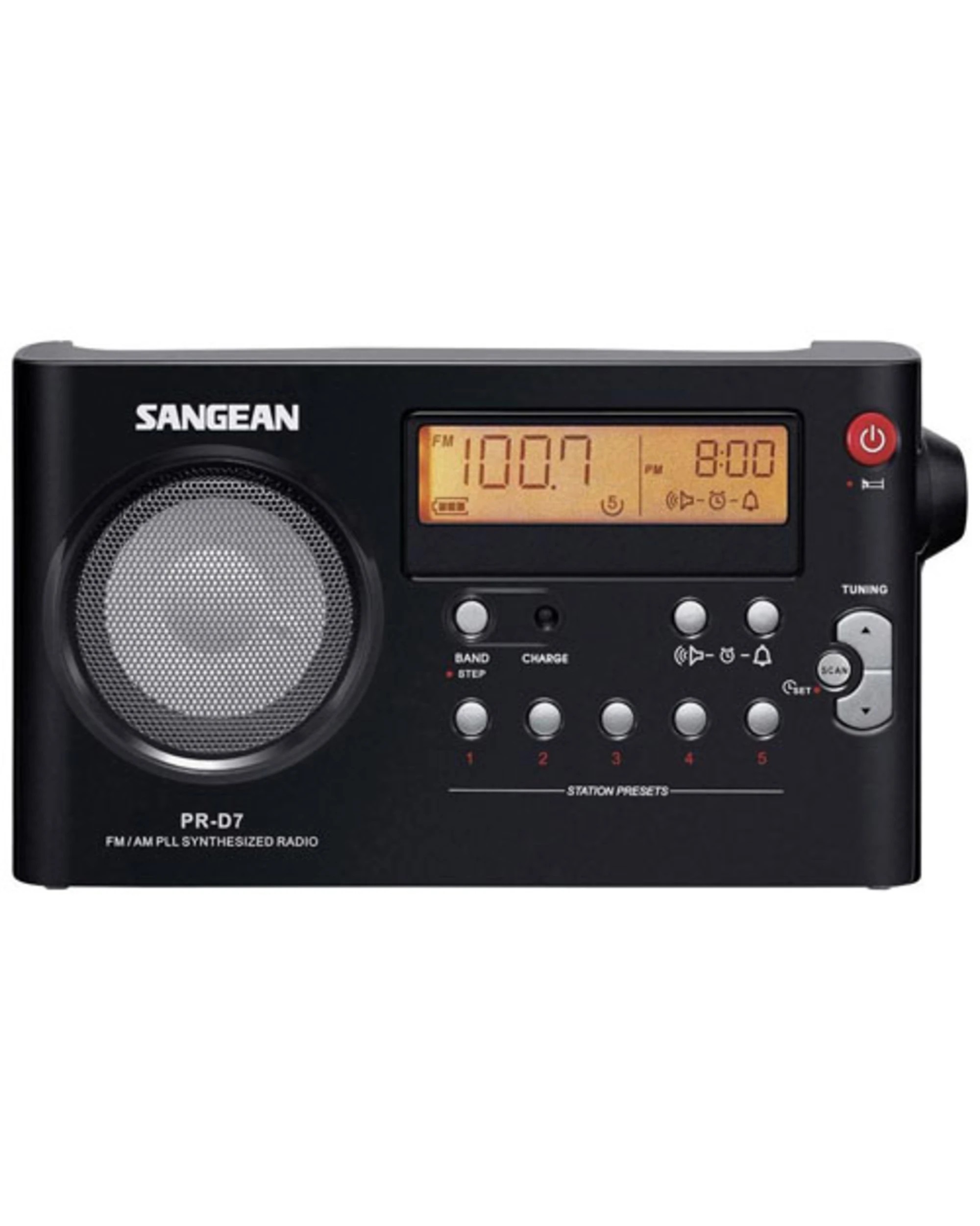 1 Sangean PR-D7 Compact AM/FM Radio - Black, 1 of 2