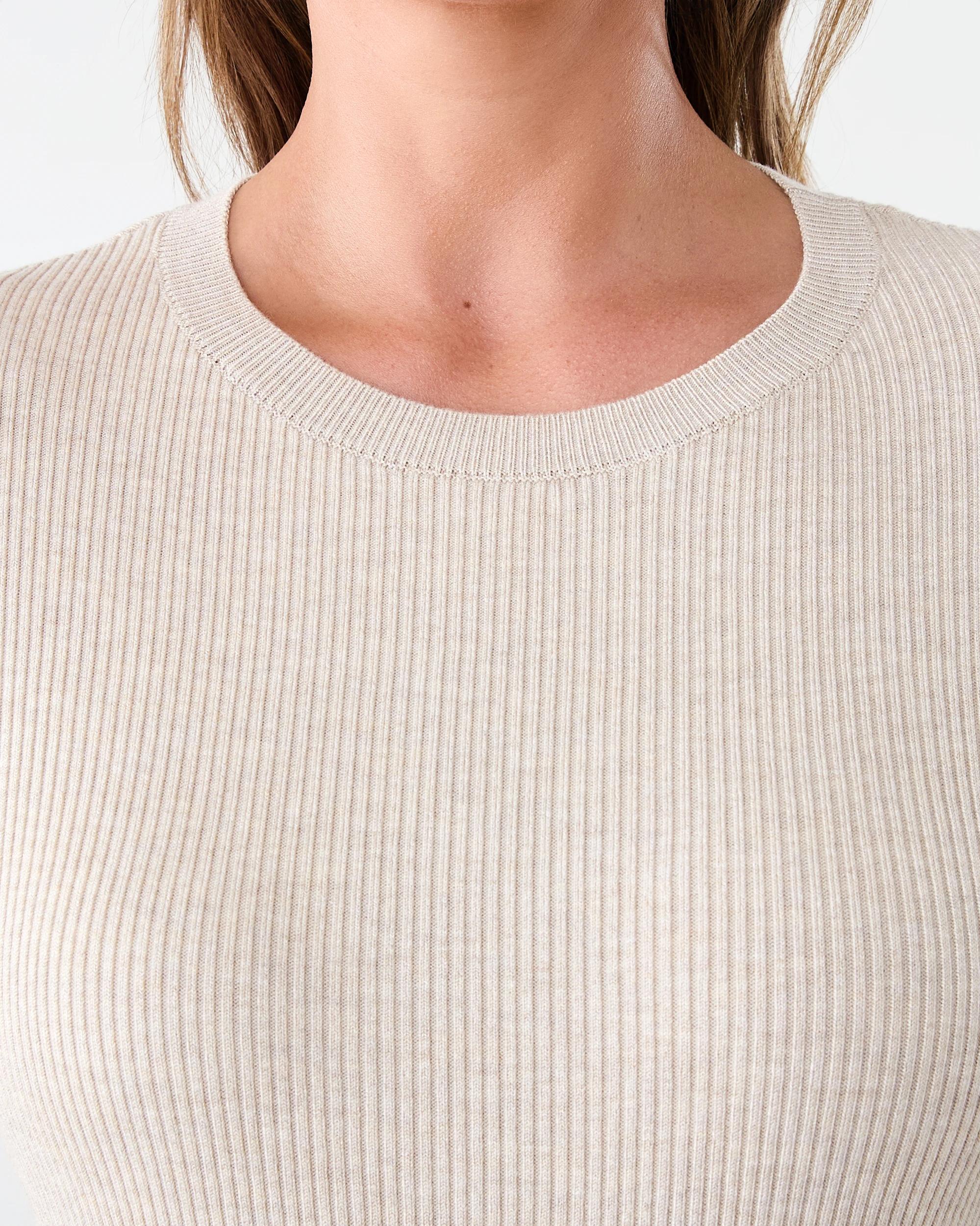 5 Long Sleeve Frill Top Bge Otml, 5 of 6