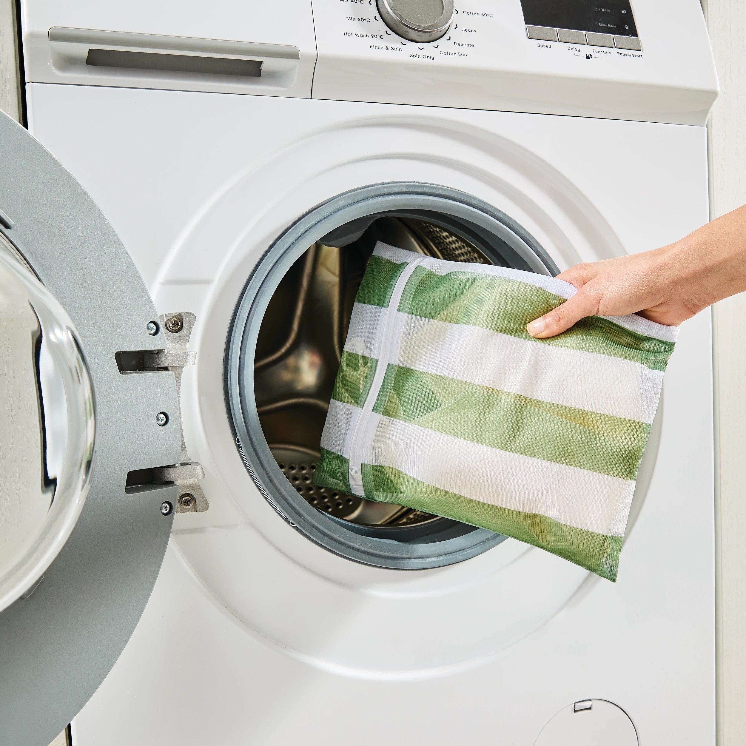 1 4 Pack Washing Bags - Green Stripe, 1 of 7