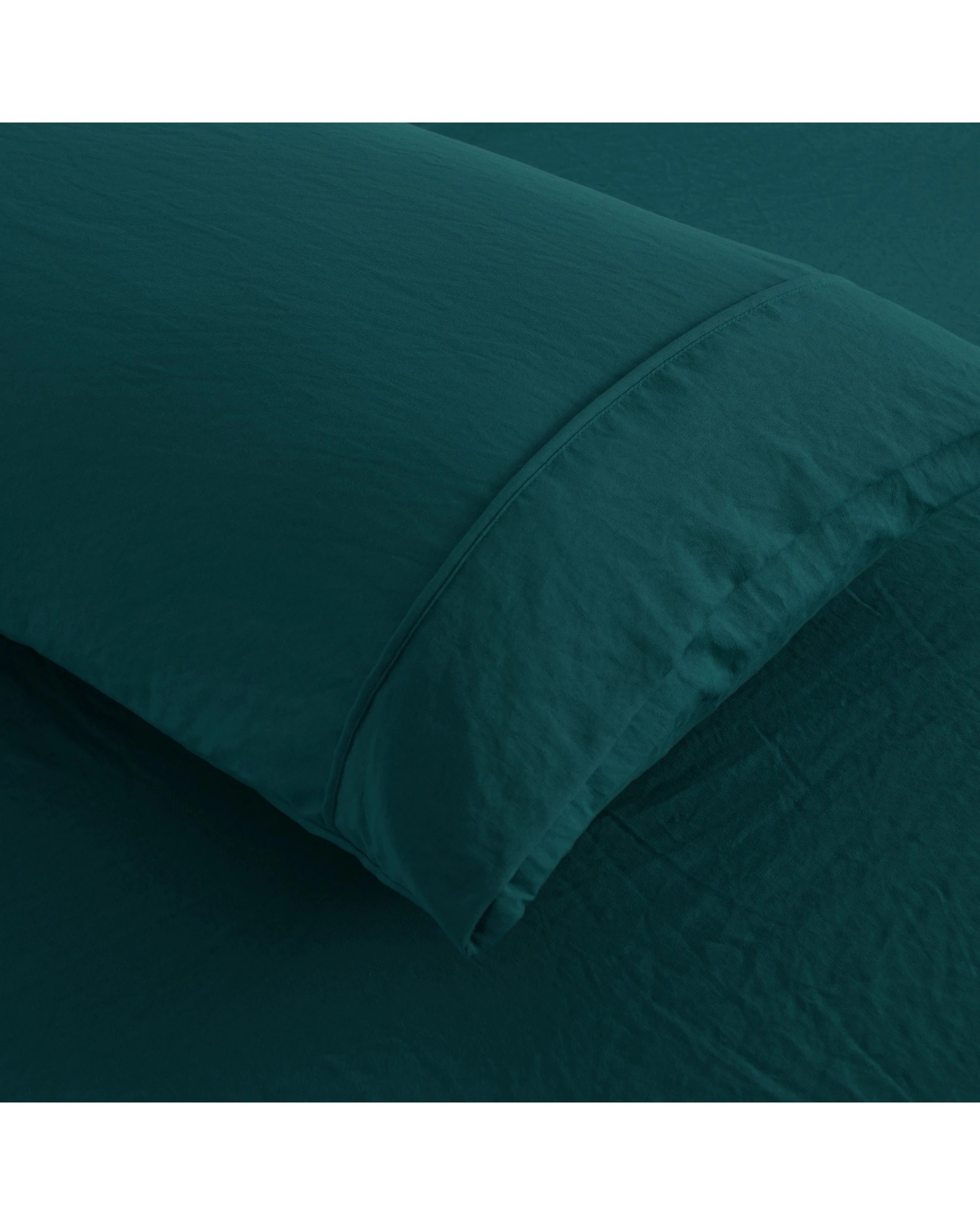 3 Dreamaker Superfine Washed Microfibre Combo Fitted Sheet Set - King Bed - Teal, 3 of 9