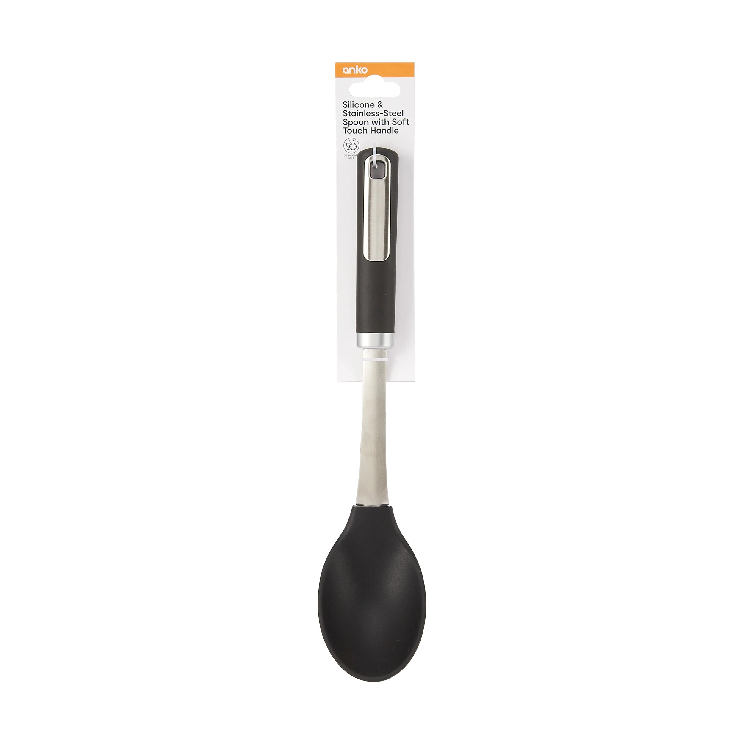 5 Silicone and Stainless-Steel Spoon with Soft Touch Handle, 5 of 5