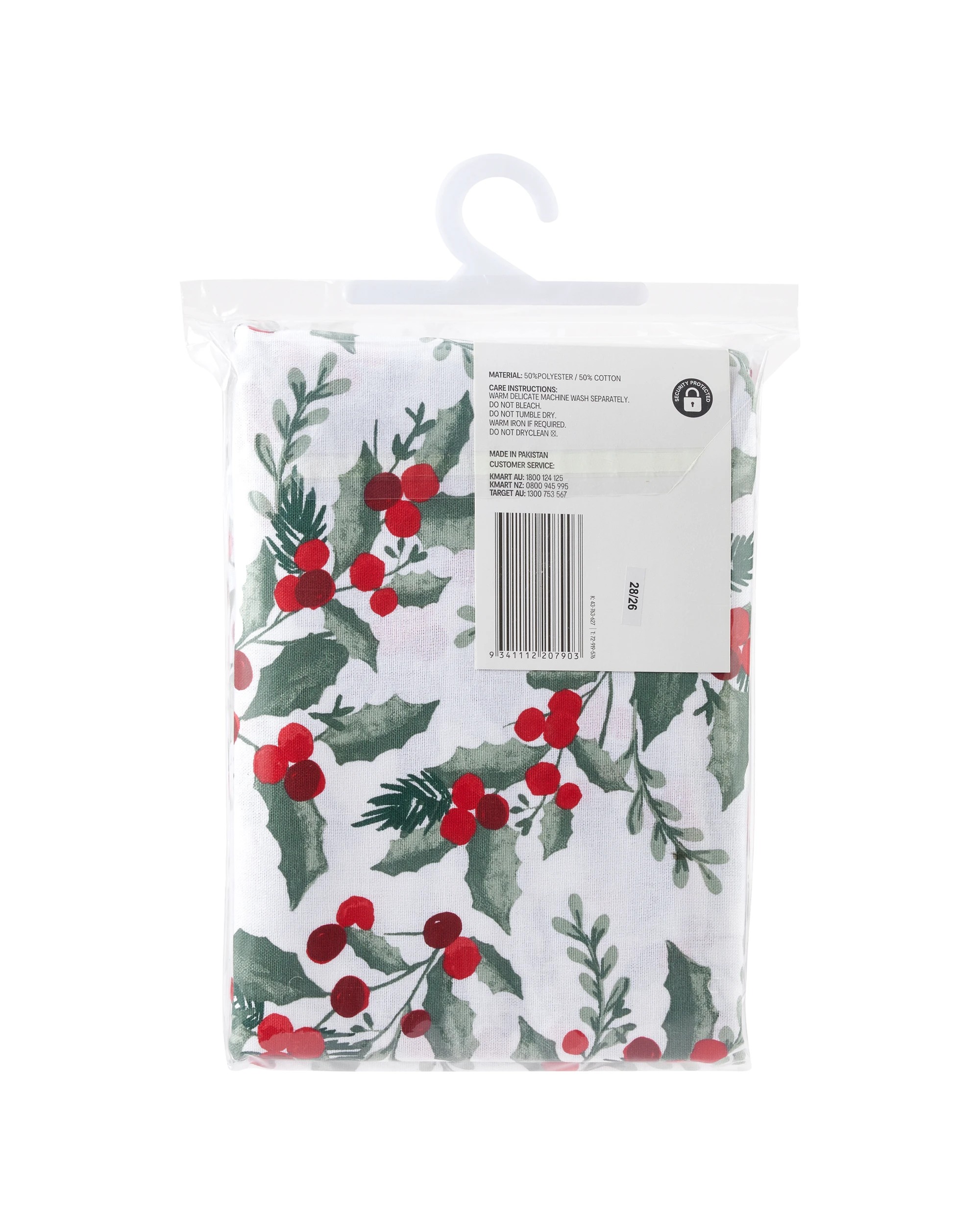 6 Traditional Holly Tablecloth, 6 of 6