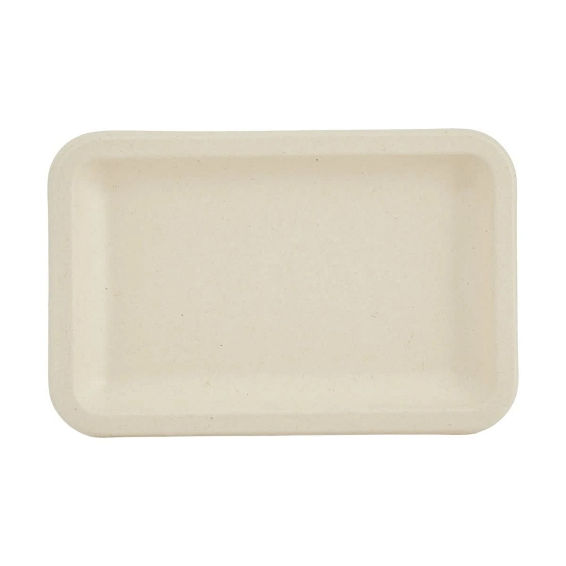 1 12 Piece Sugarcane Pulp Rectangle Plates, 1 of 5