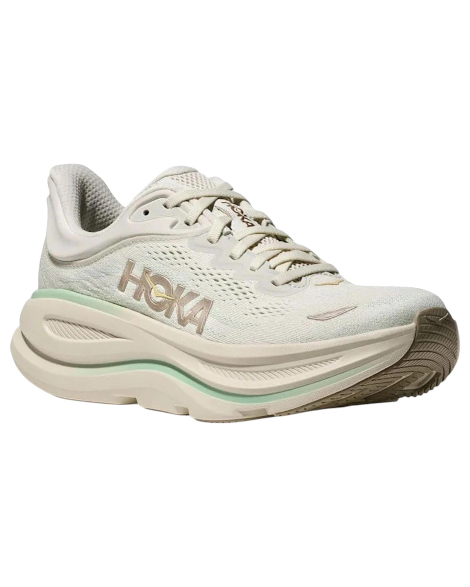 7 Hoka Womens Bondi 9 Athletic Running Shoes TRUFFLE SALT, 7 of 8
