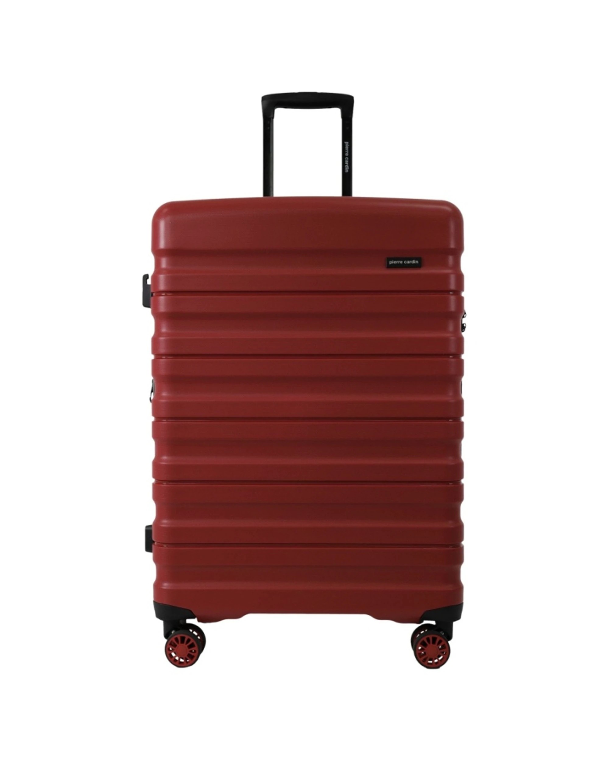 3 Pierre Cardin 4 Wheel Large Hard-Shell Suitcase Travel Luggage 80cm - Red, 3 of 6