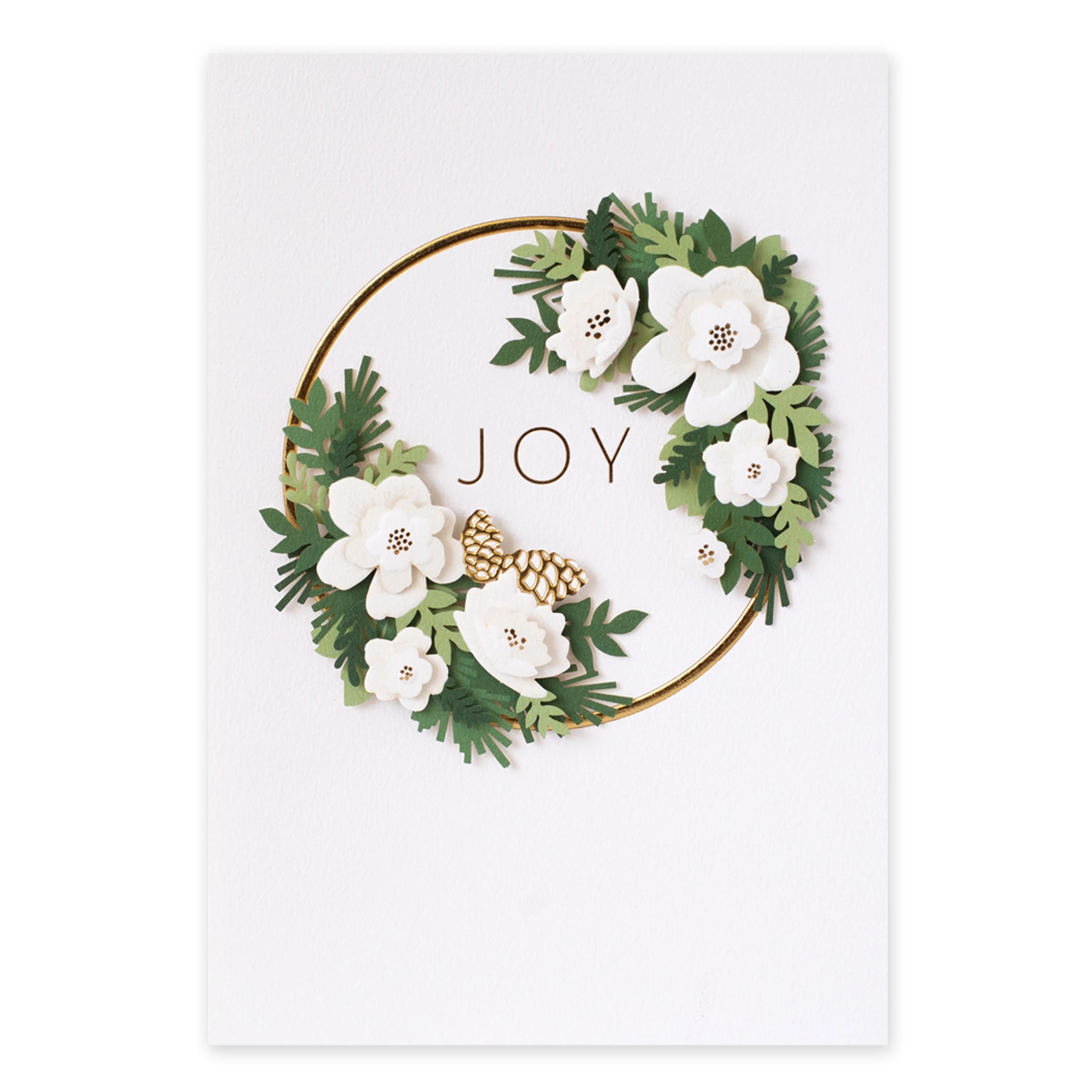 3 Hallmark Christmas Card - Signature Joy Wreath, 3 of 4