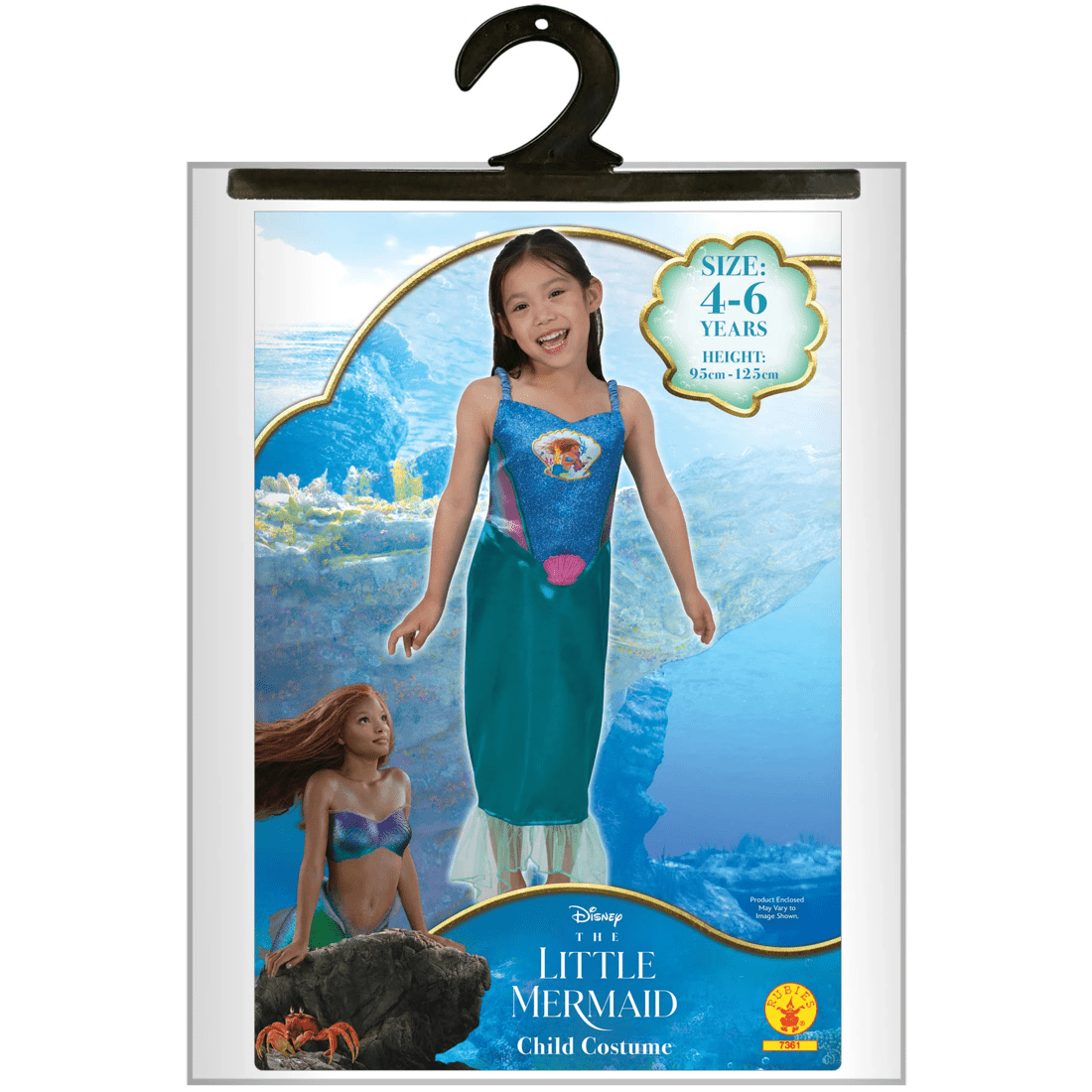 6 Disney The Little Mermaid Child Costume - Ages 4-6, 6 of 6