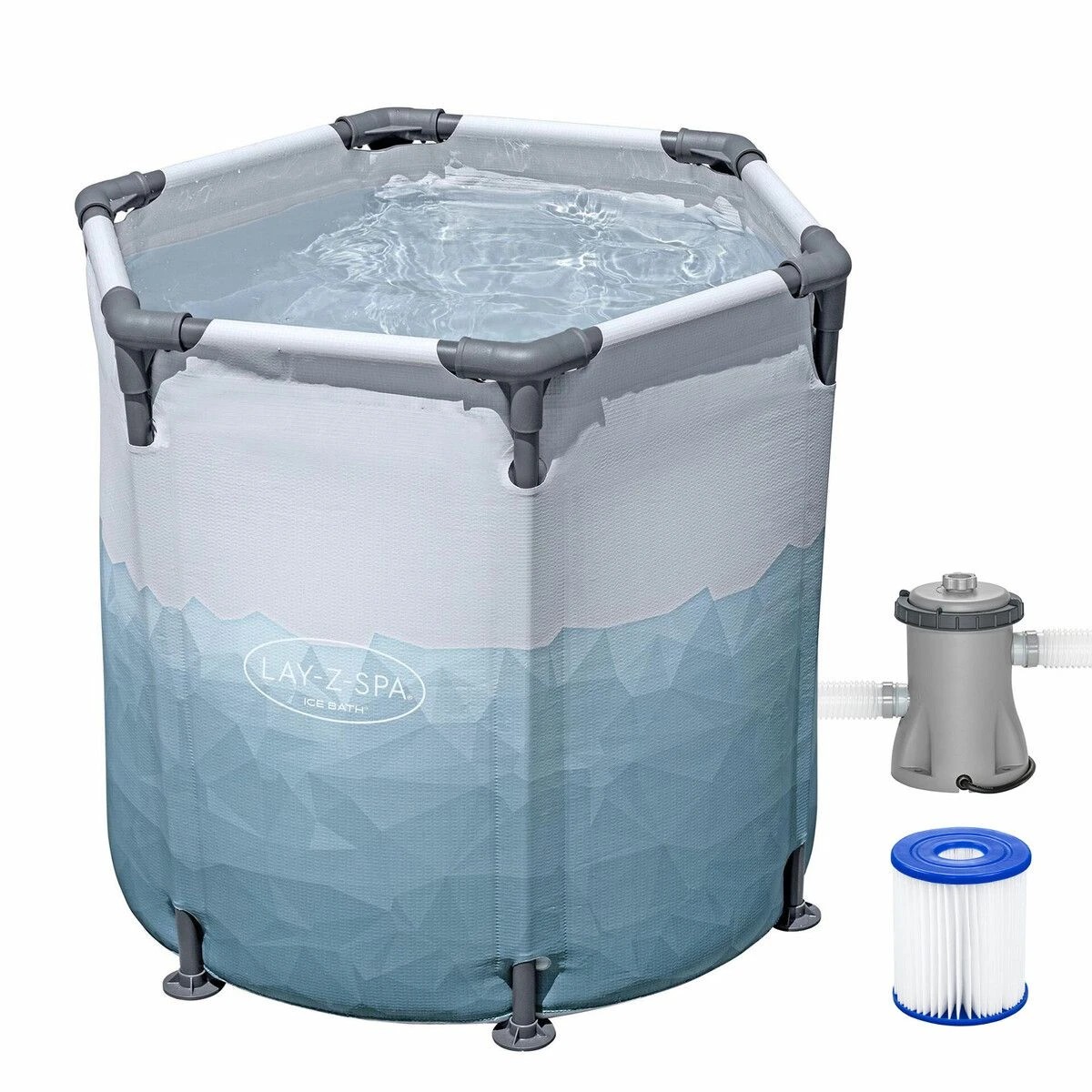 5 Bestway Ice Bath Tub 253L Portable Freestanding Recovery Spa Bathtub Massage Athletes Cold Water Soaking Shower Outdoor, 5 of 6